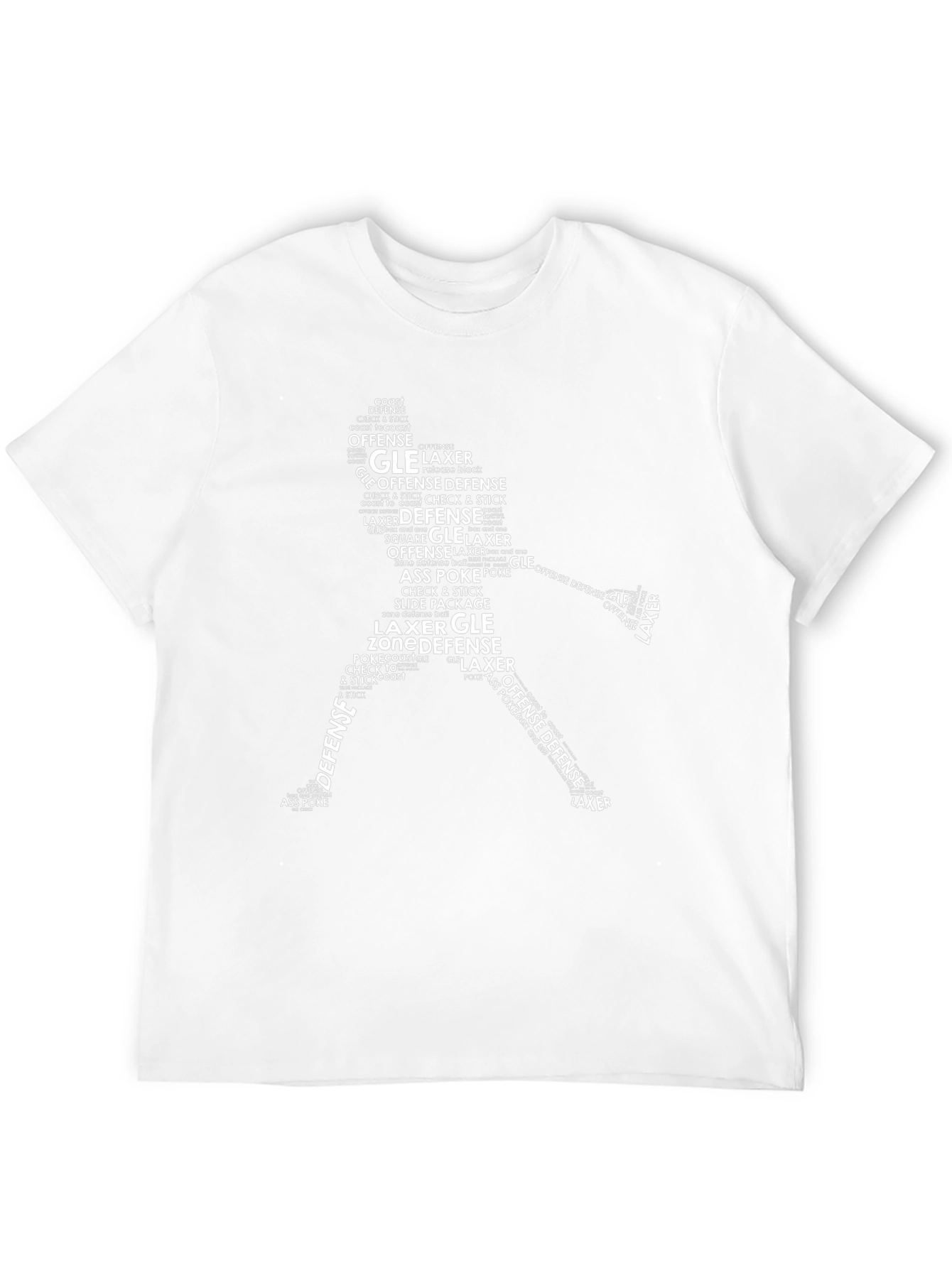 Lacrosse Word Art T-Shirt