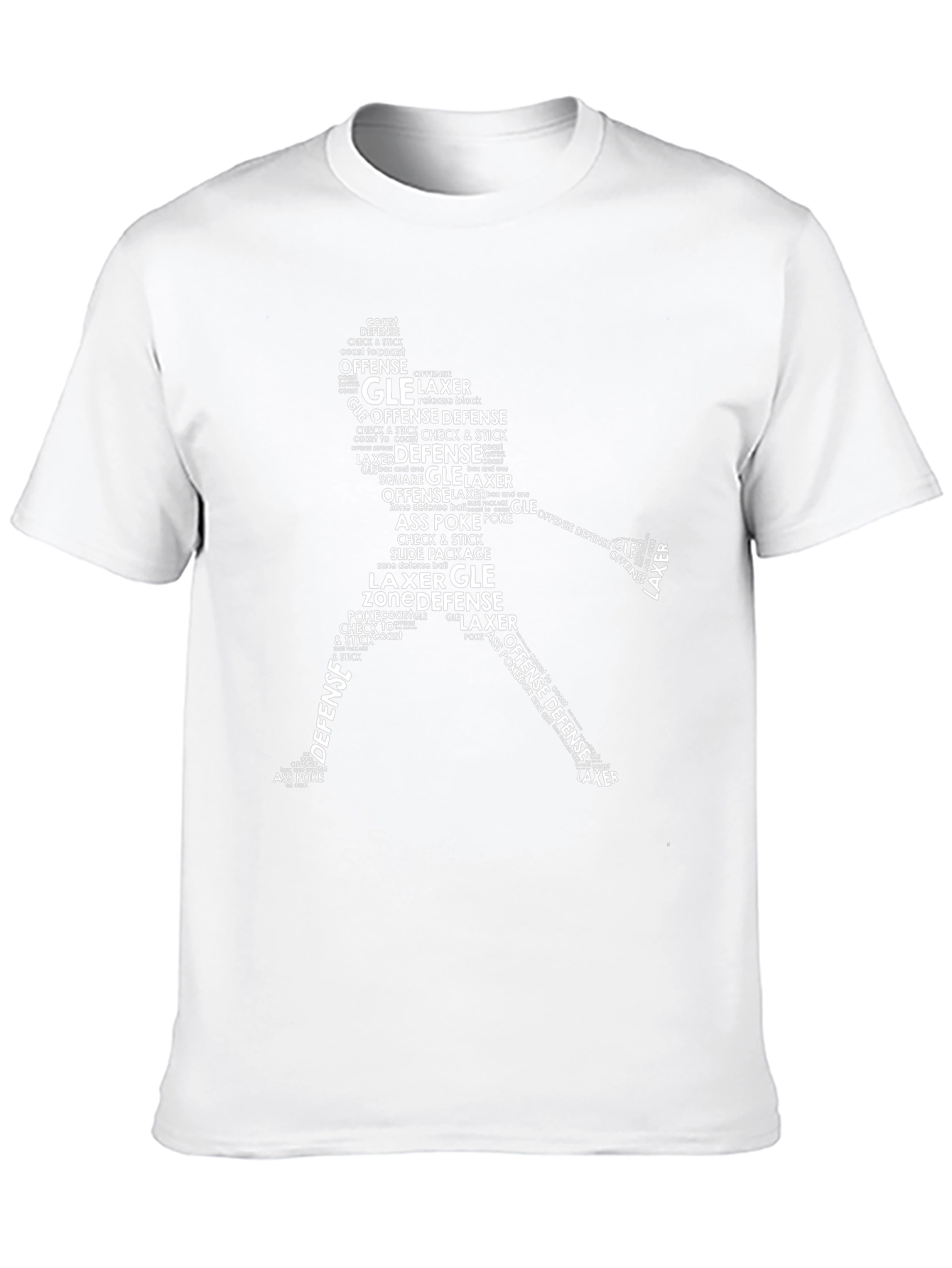 Lacrosse Word Art T-Shirt