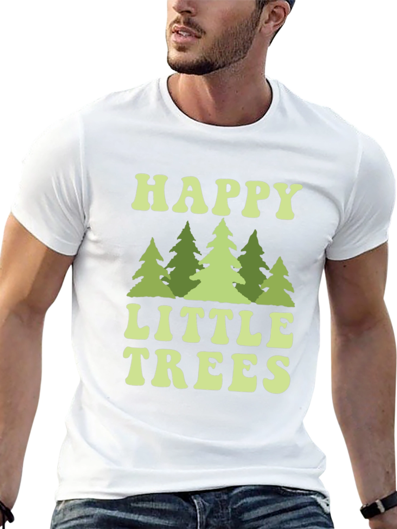 Happy Little Trees Graphic T-Shirt