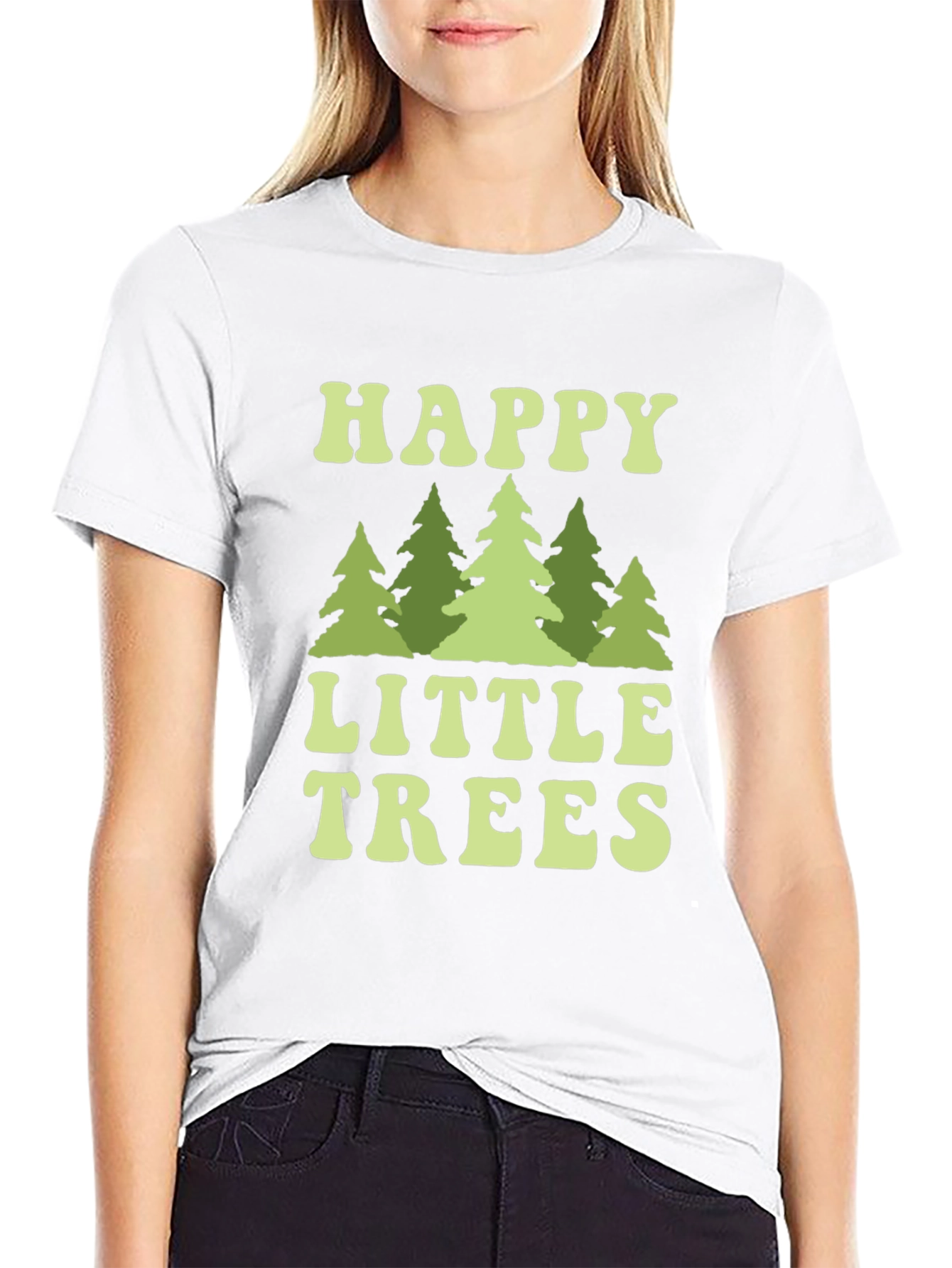 Happy Little Trees Graphic T-Shirt
