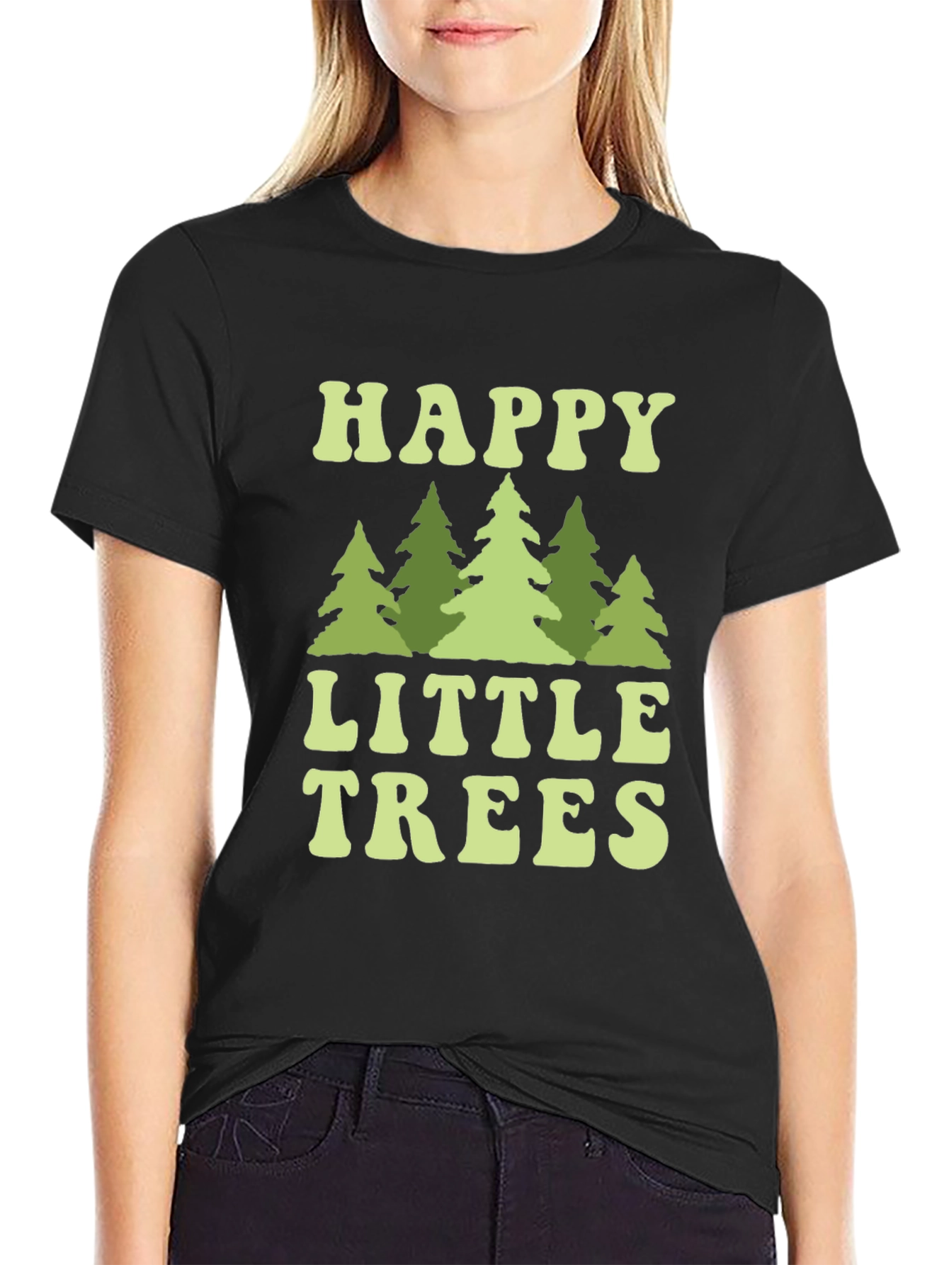 Happy Little Trees Graphic T-Shirt