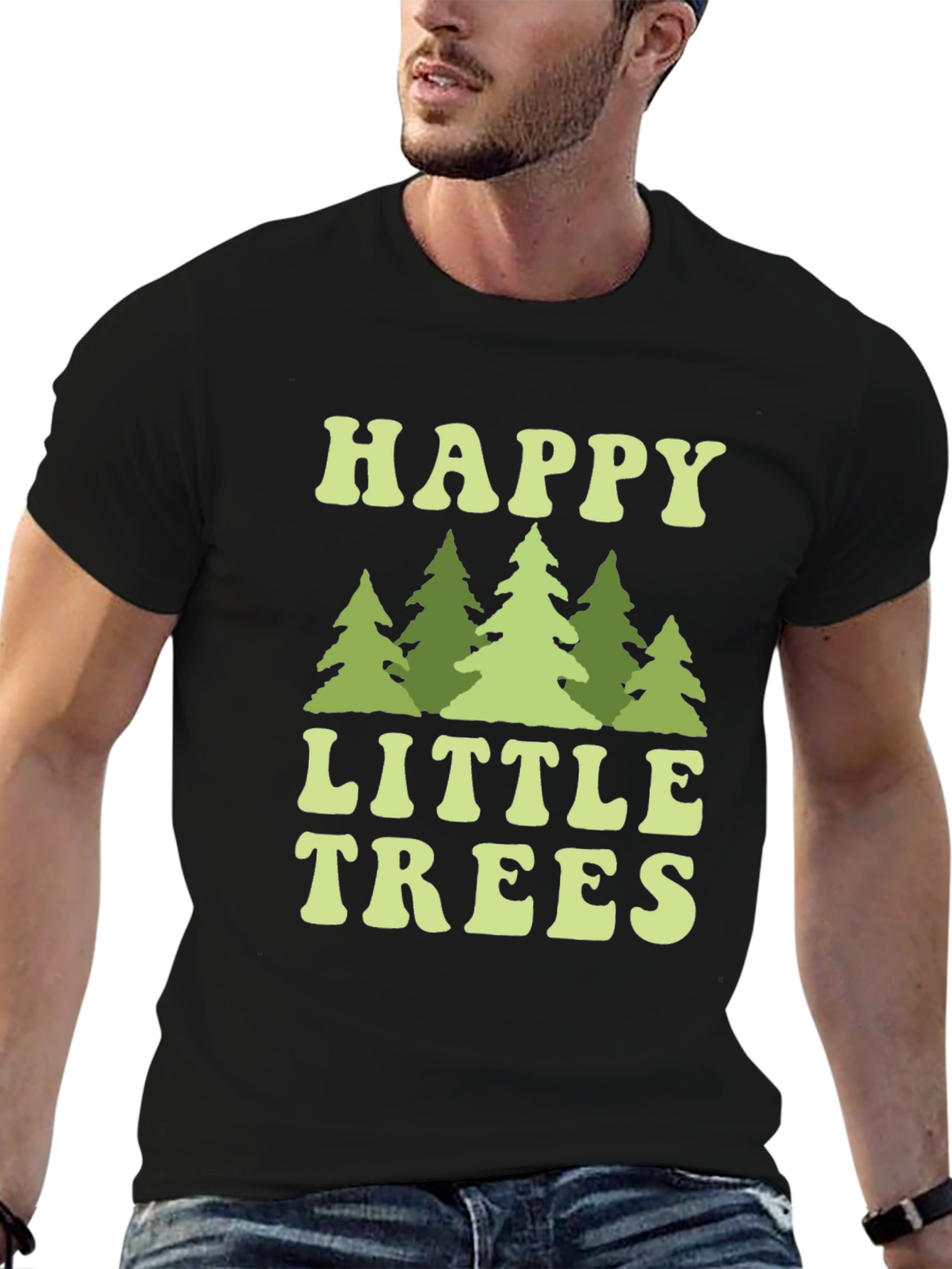 Happy Little Trees Graphic T-Shirt