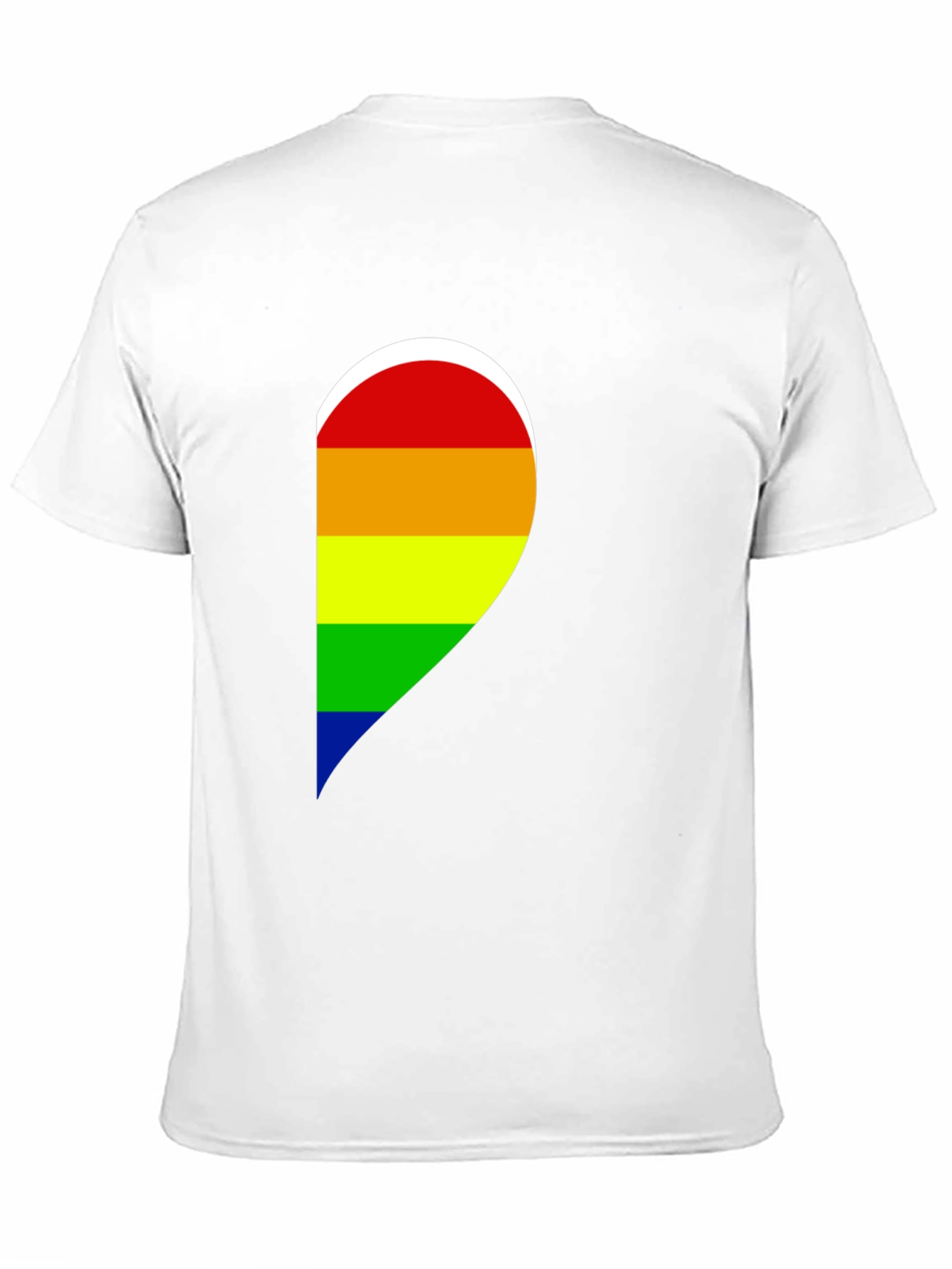 Pride Heart Graphic Black T-Shirt