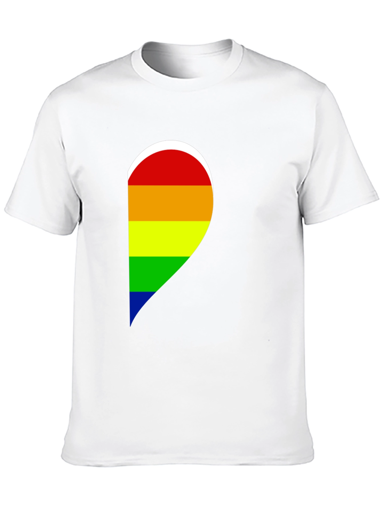 Pride Heart Graphic Black T-Shirt