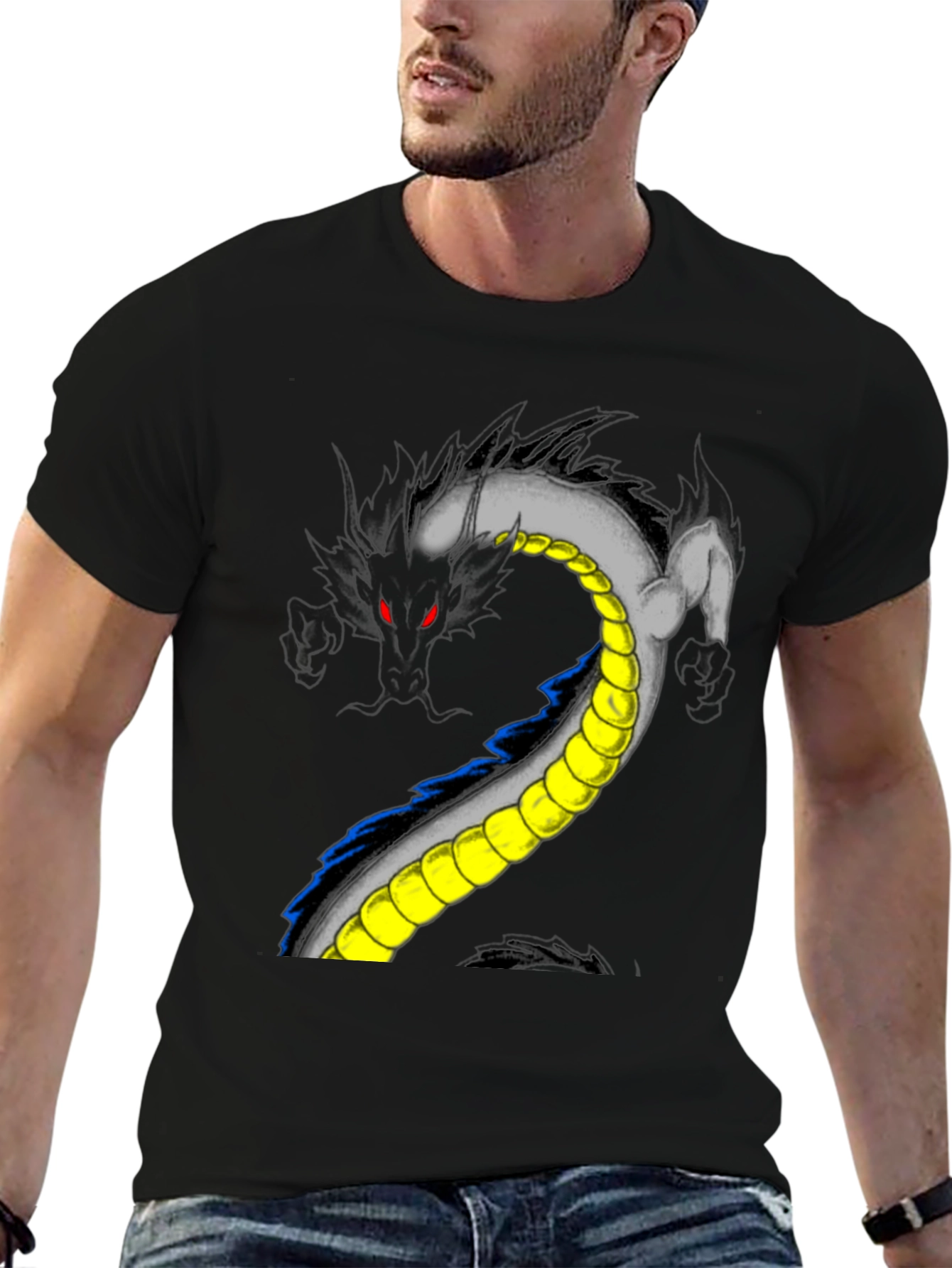 Shenron Dragon Graphic Black T-Shirt