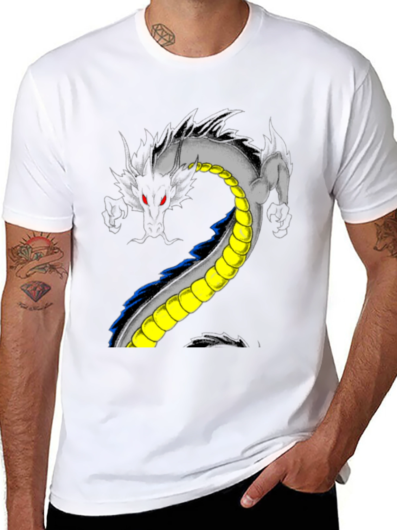Shenron Dragon Graphic Black T-Shirt