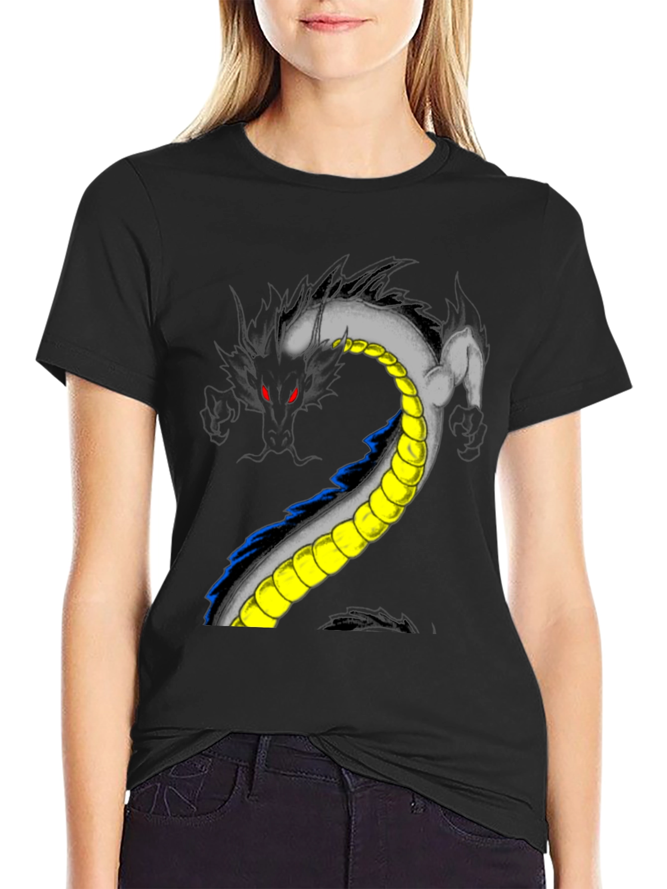 Shenron Dragon Graphic Black T-Shirt