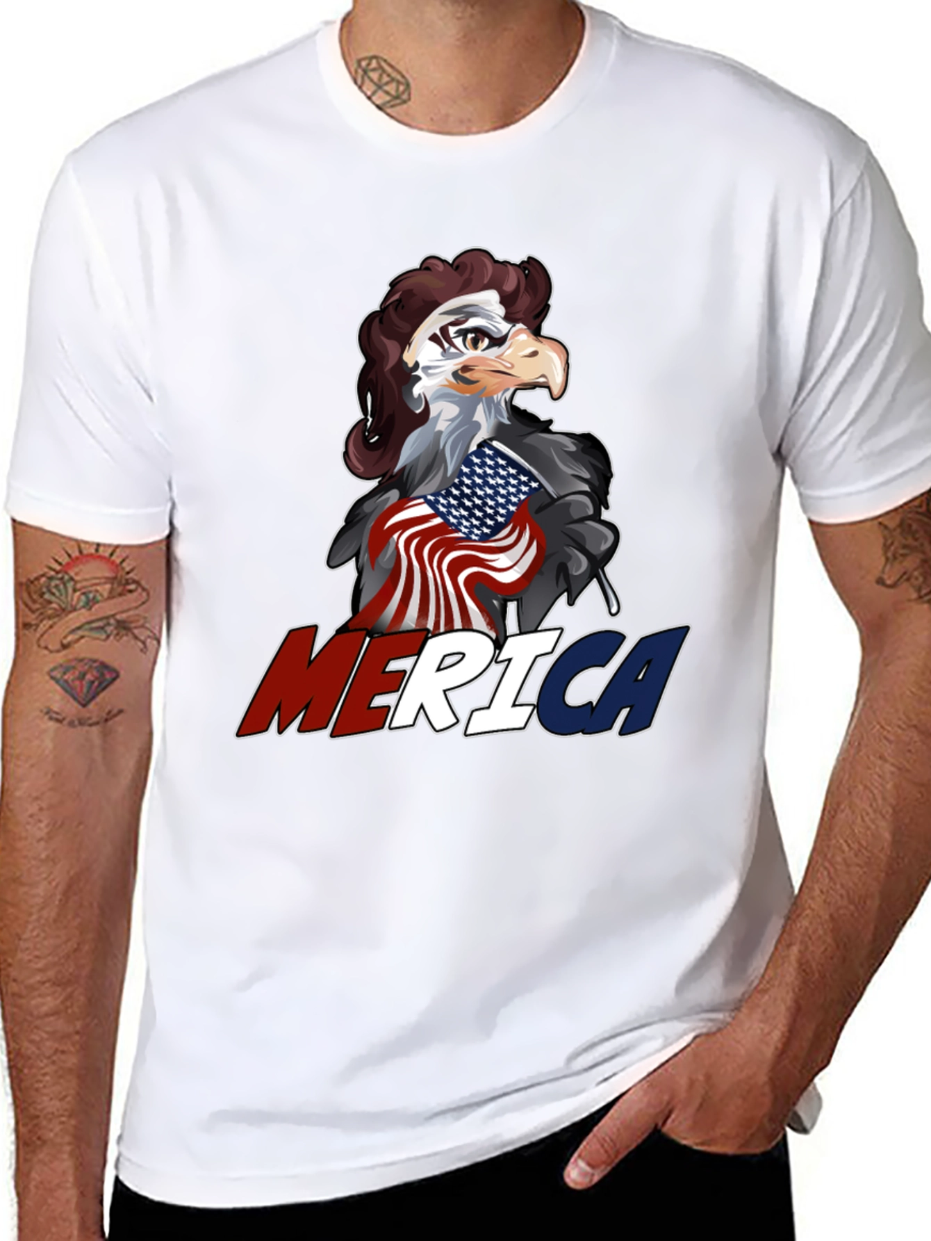 Patriotic Eagle T-Shirt - MERICA!