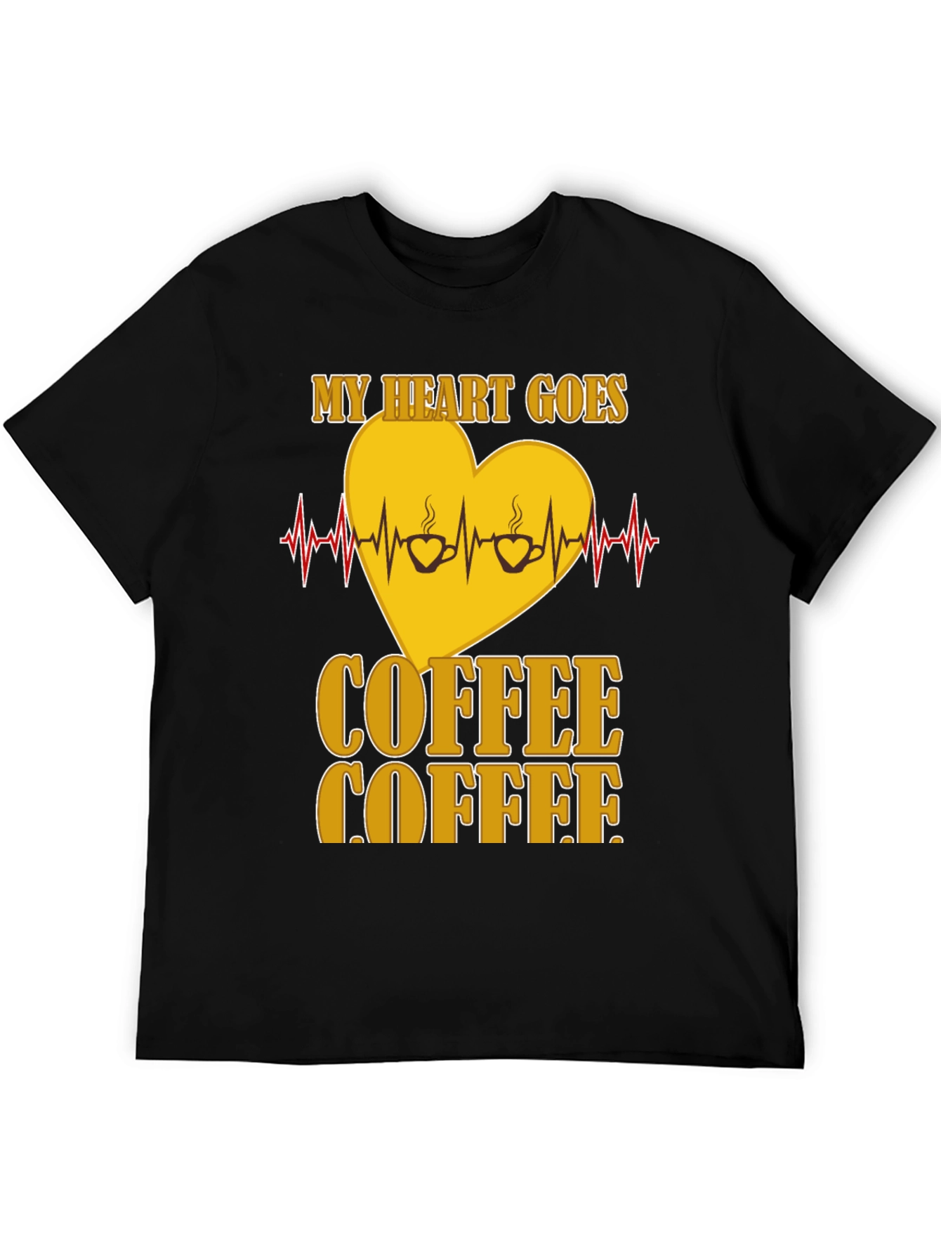 Coffee Lovers Heartbeat T-Shirt