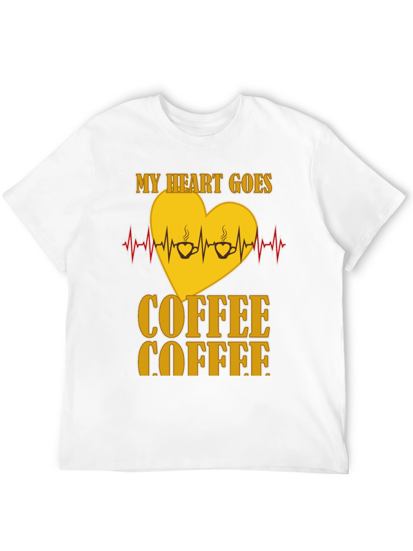 Coffee Lovers Heartbeat T-Shirt