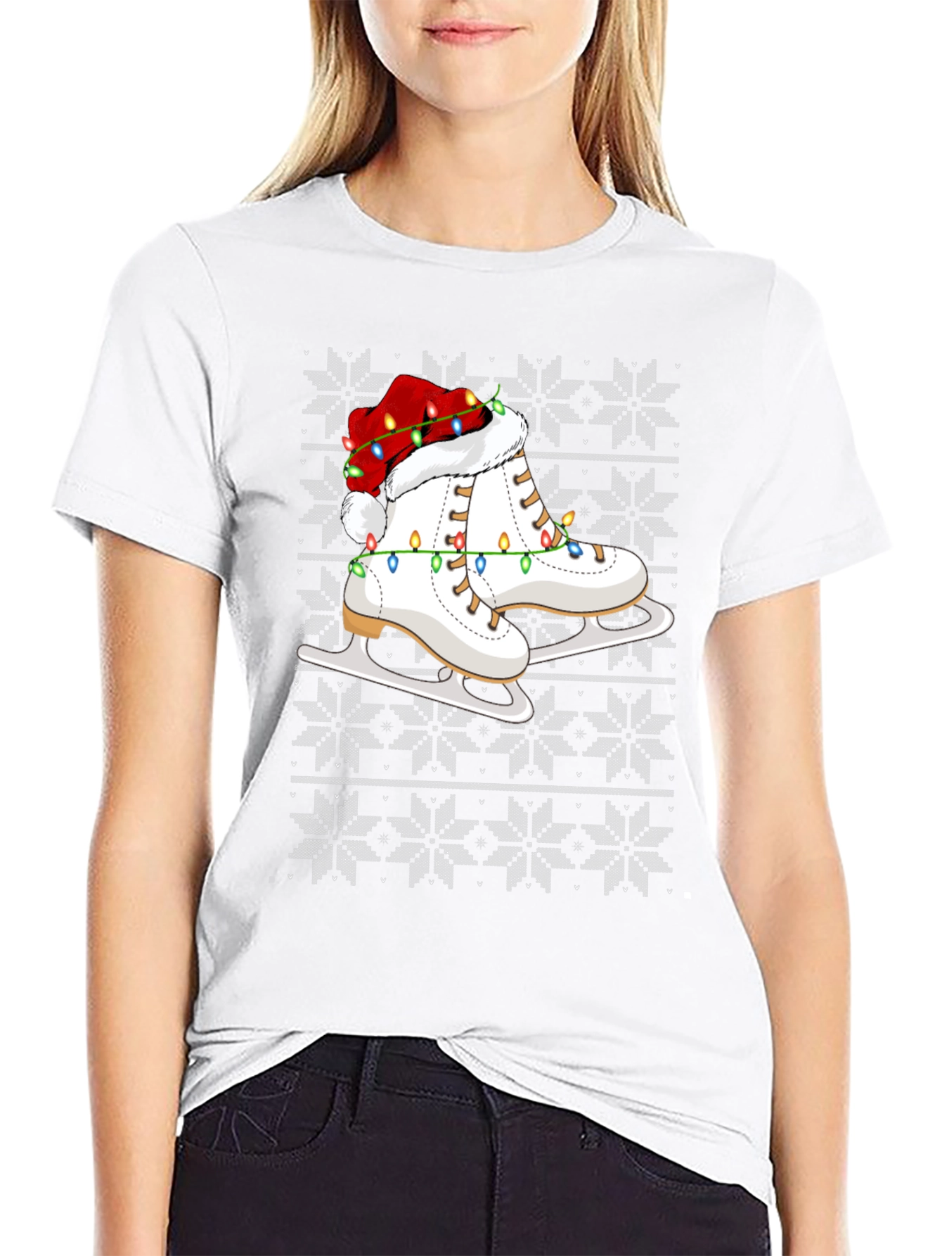 Holiday Ice Skates Graphic Tee