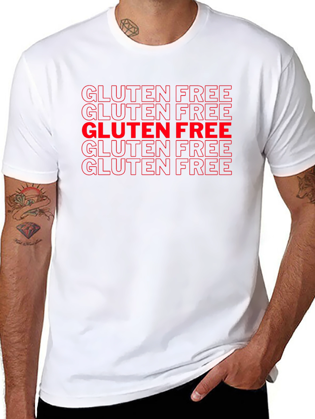 Gluten Free Graphic Tee - Unisex Black T-Shirt
