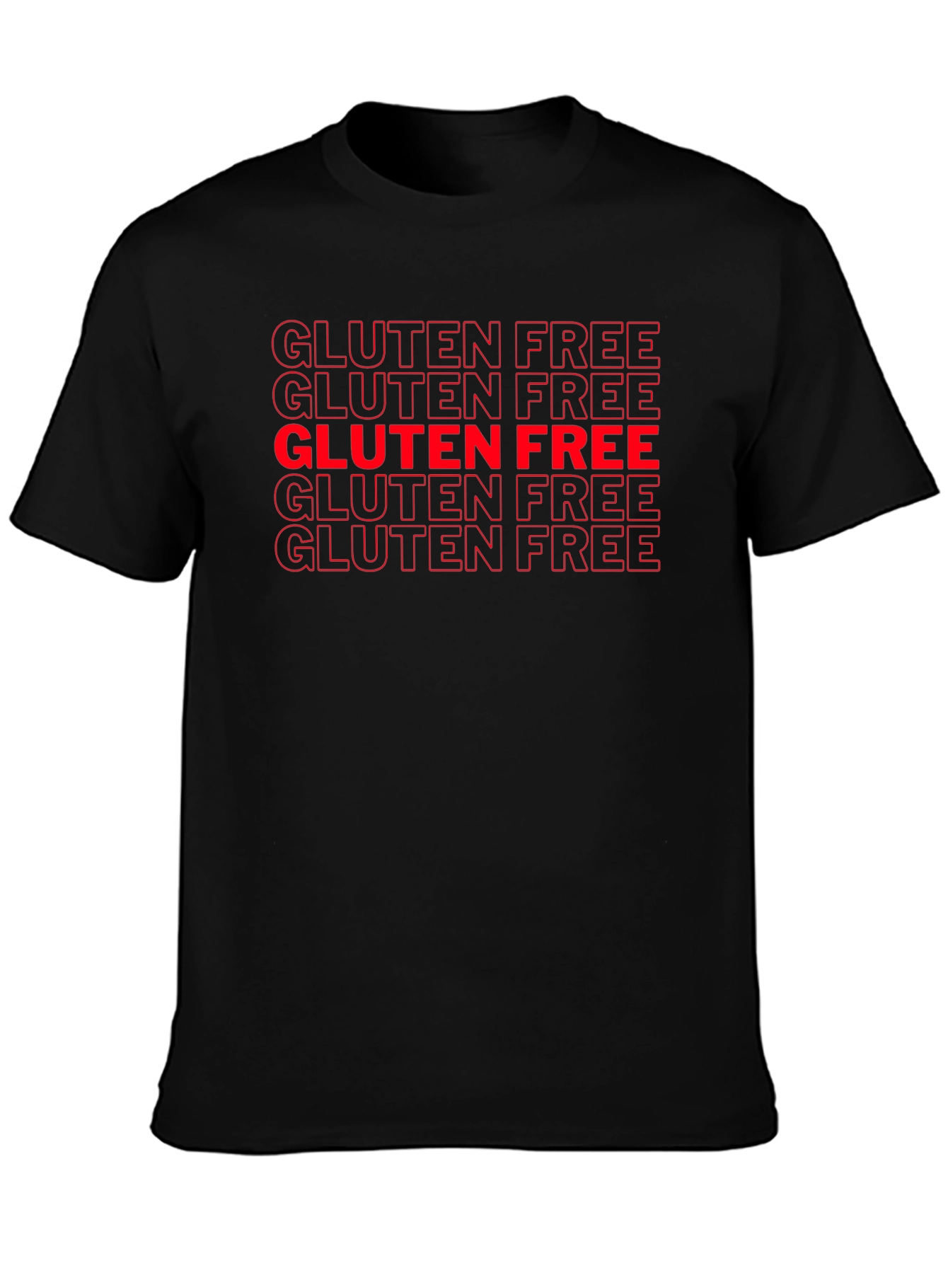 Gluten Free Graphic Tee - Unisex Black T-Shirt