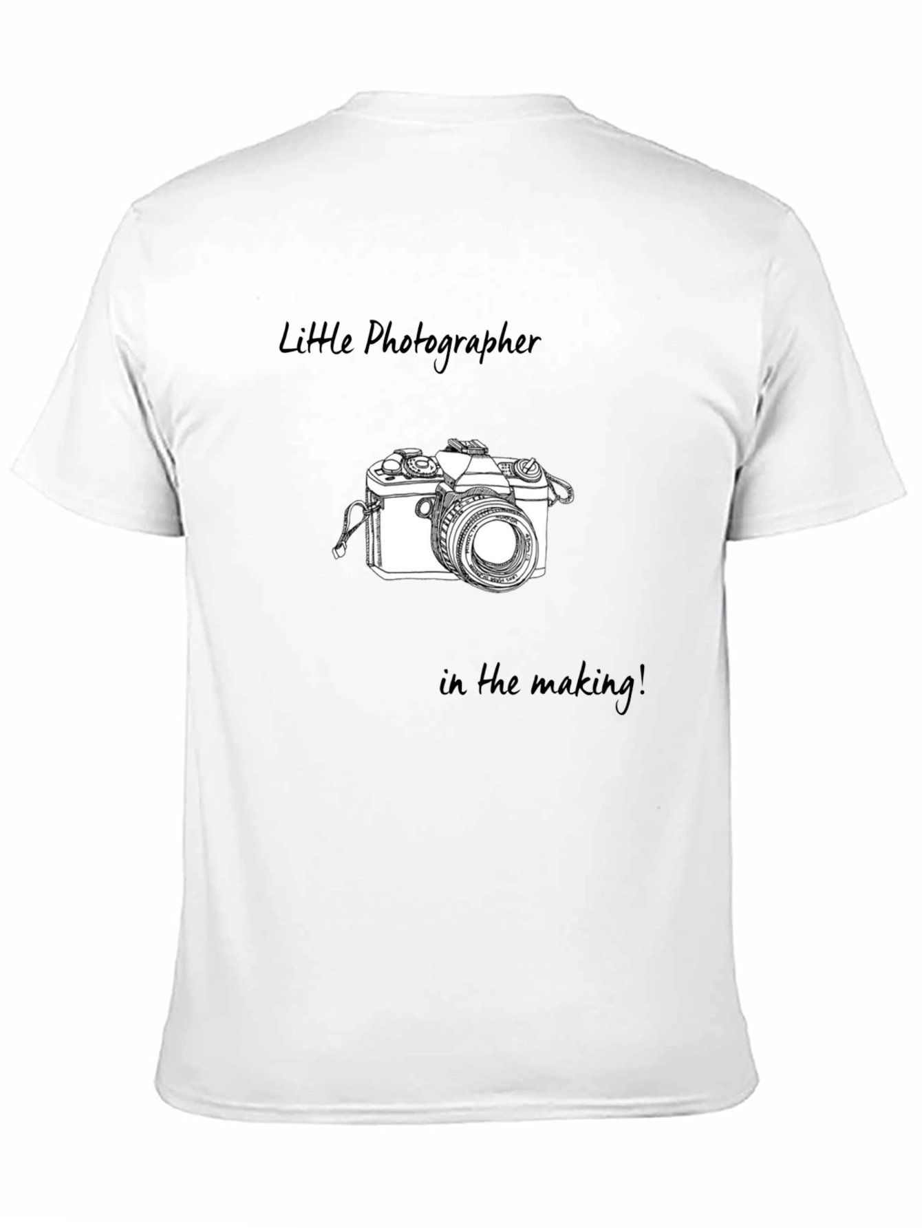 Little Photographer Tee - Black Graphic T-Shirt