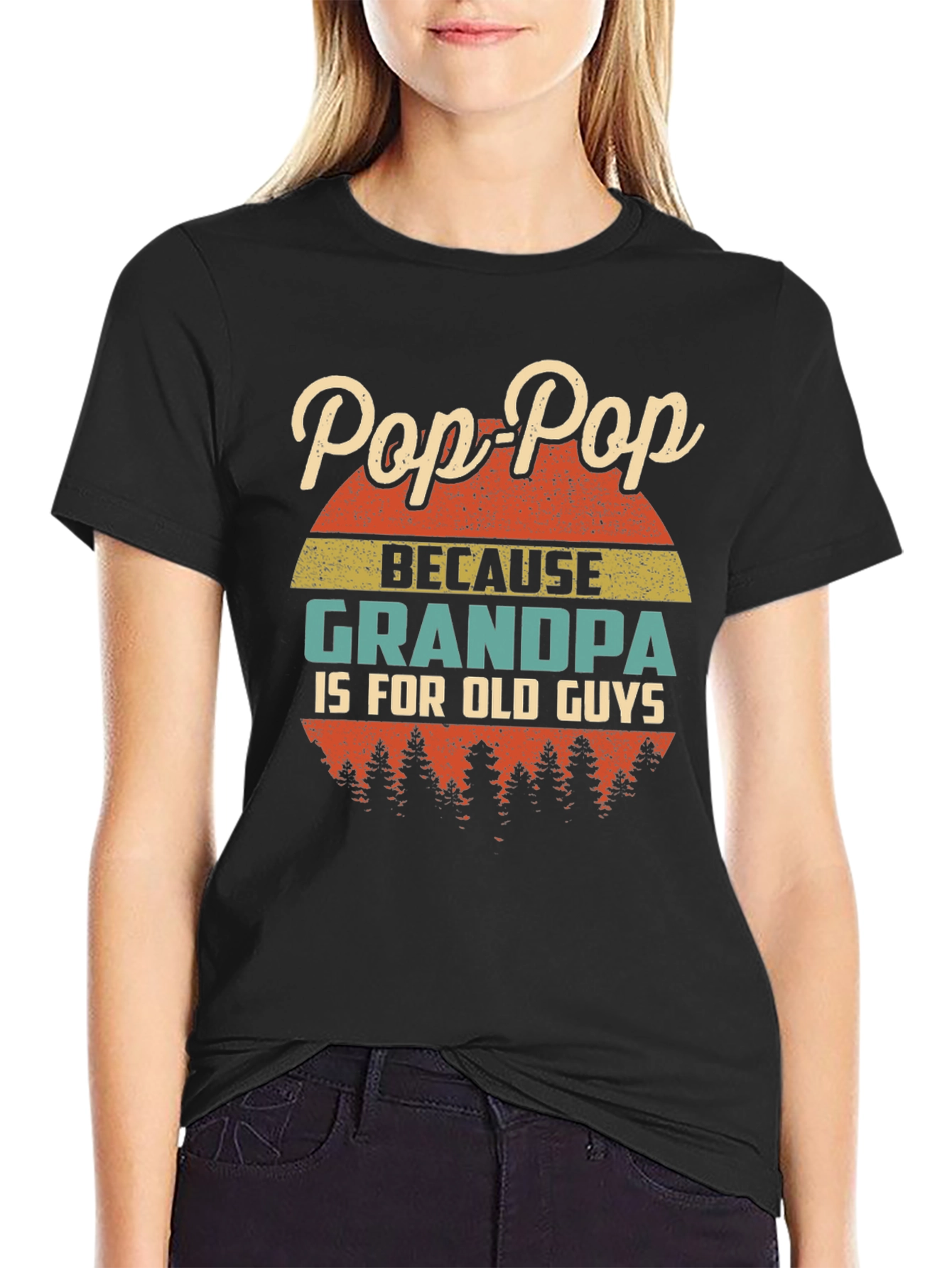 Pop-Pop Grandpa Funny Graphic T-Shirt