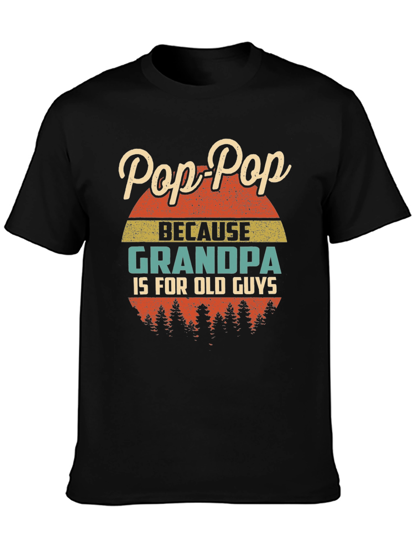 Pop-Pop Grandpa Funny Graphic T-Shirt