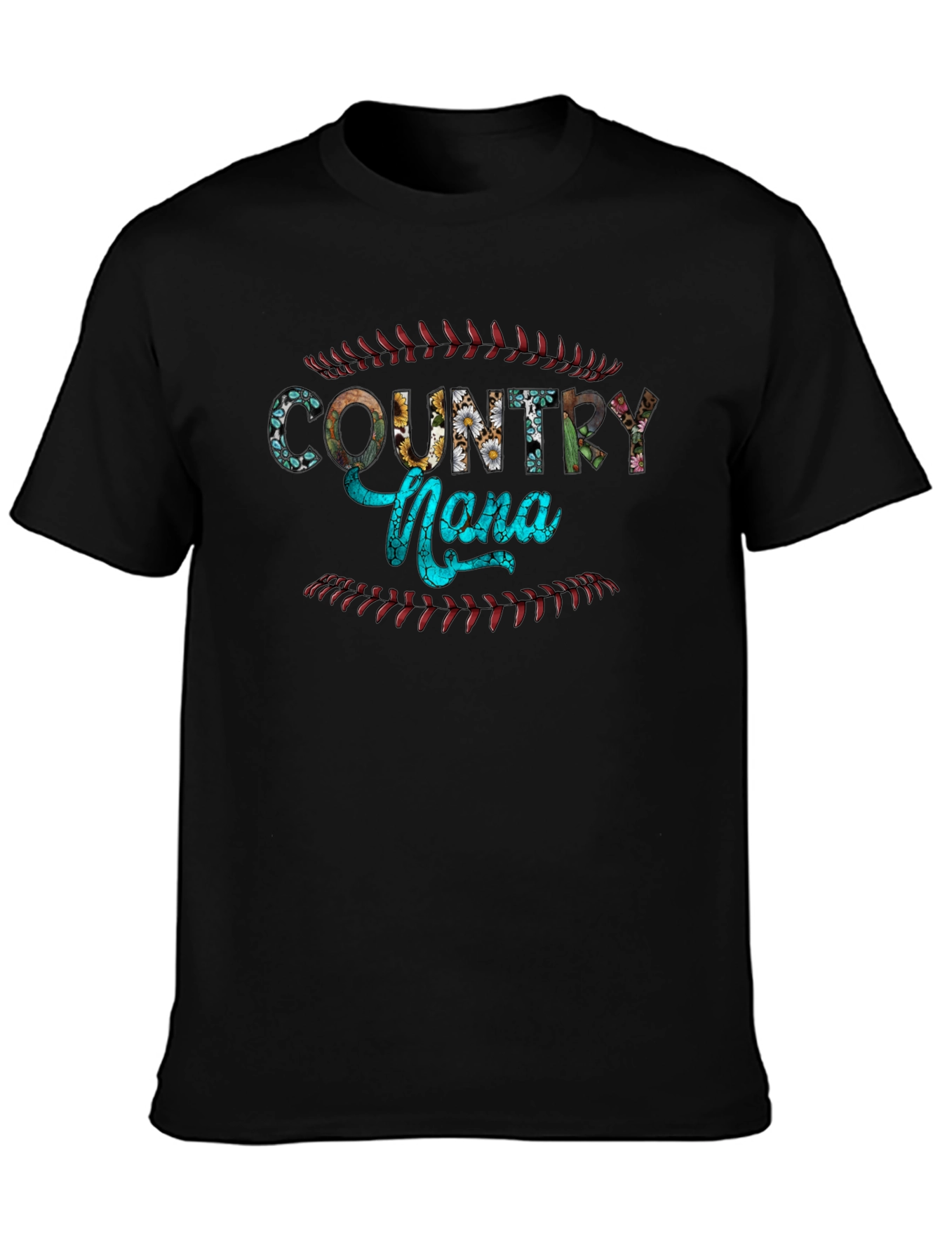 Country Nona Baseball Graphic T-Shirt