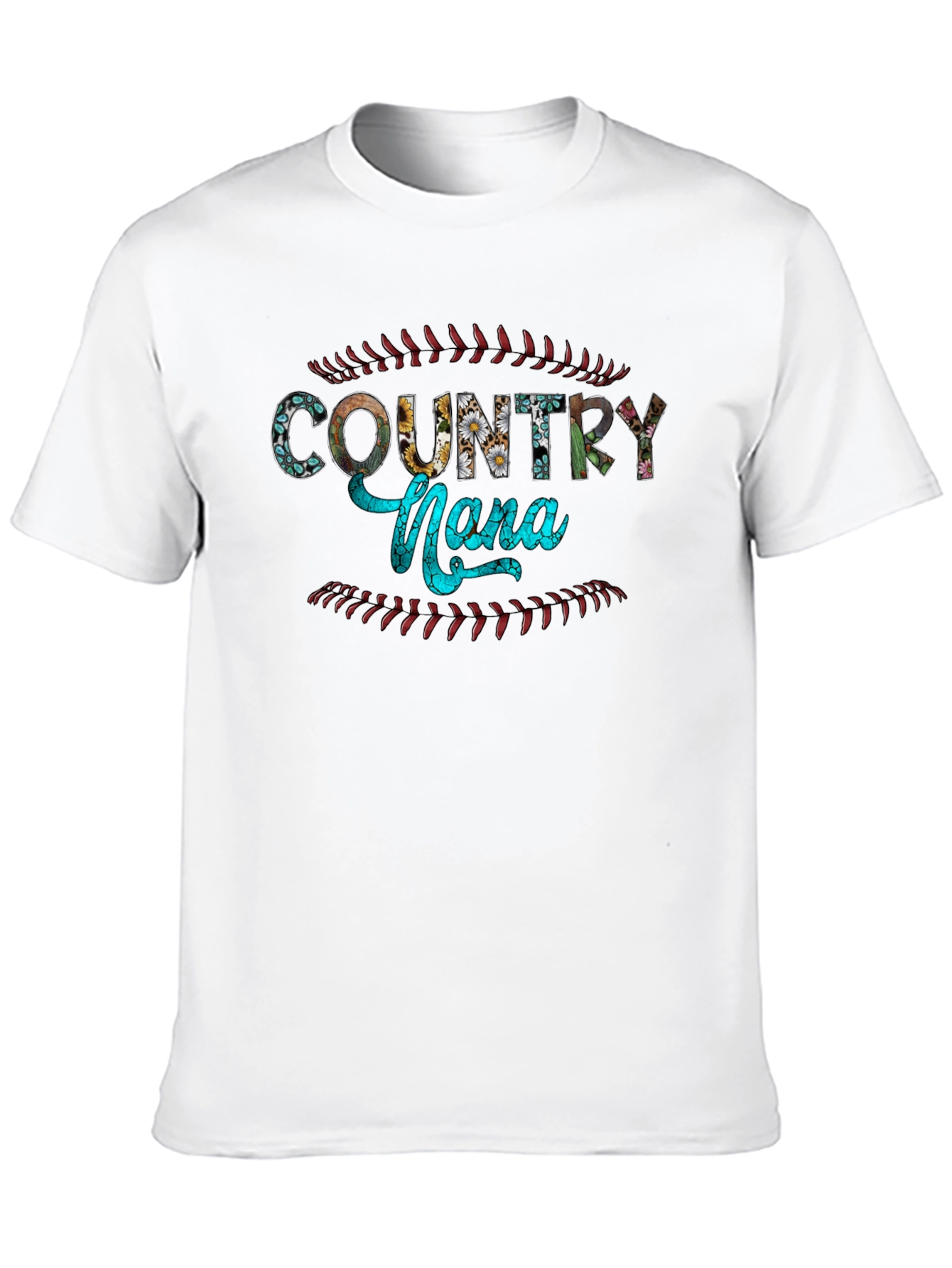 Country Nona Baseball Graphic T-Shirt