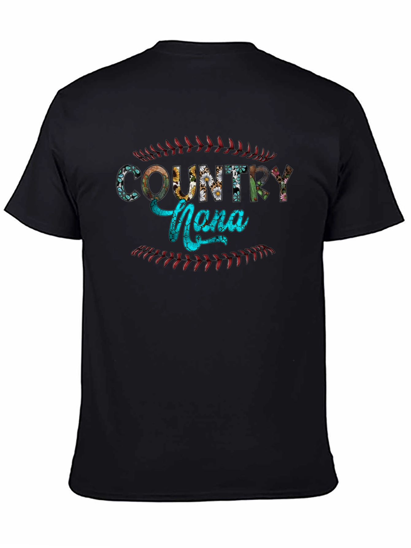 Country Nona Baseball Graphic T-Shirt