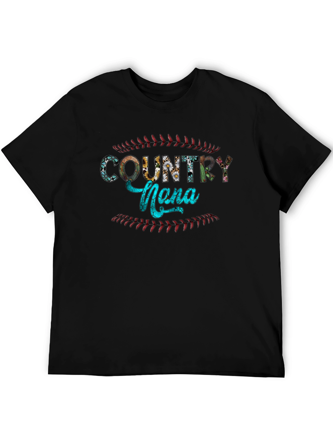 Country Nona Baseball Graphic T-Shirt