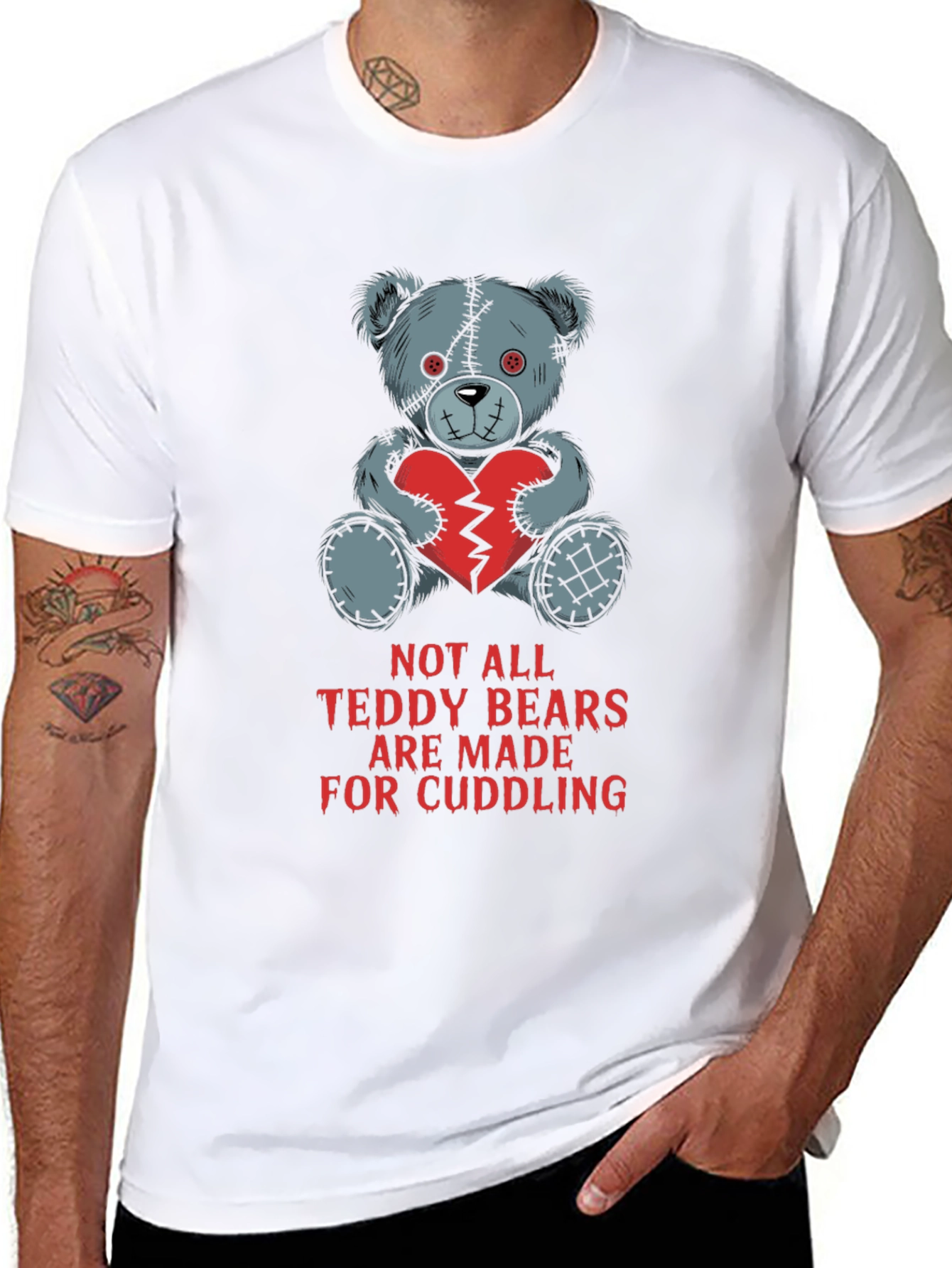 Edgy Teddy Bear T-Shirt - Not for Cuddling