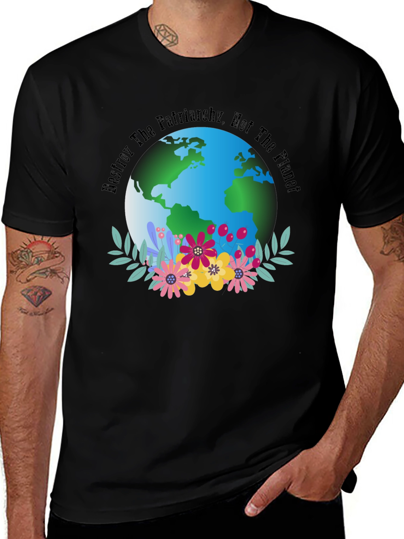 Eco Feminist T-Shirt: Destroy Patriarchy Not The Planet