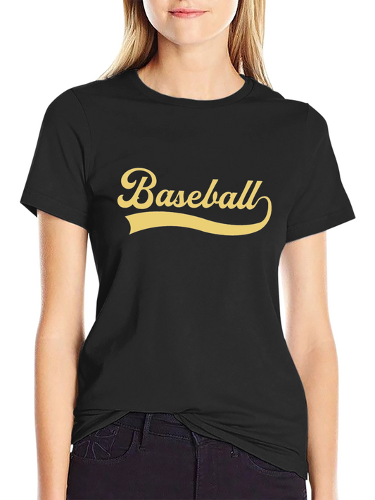Baseball Graphic T-Shirt - Black