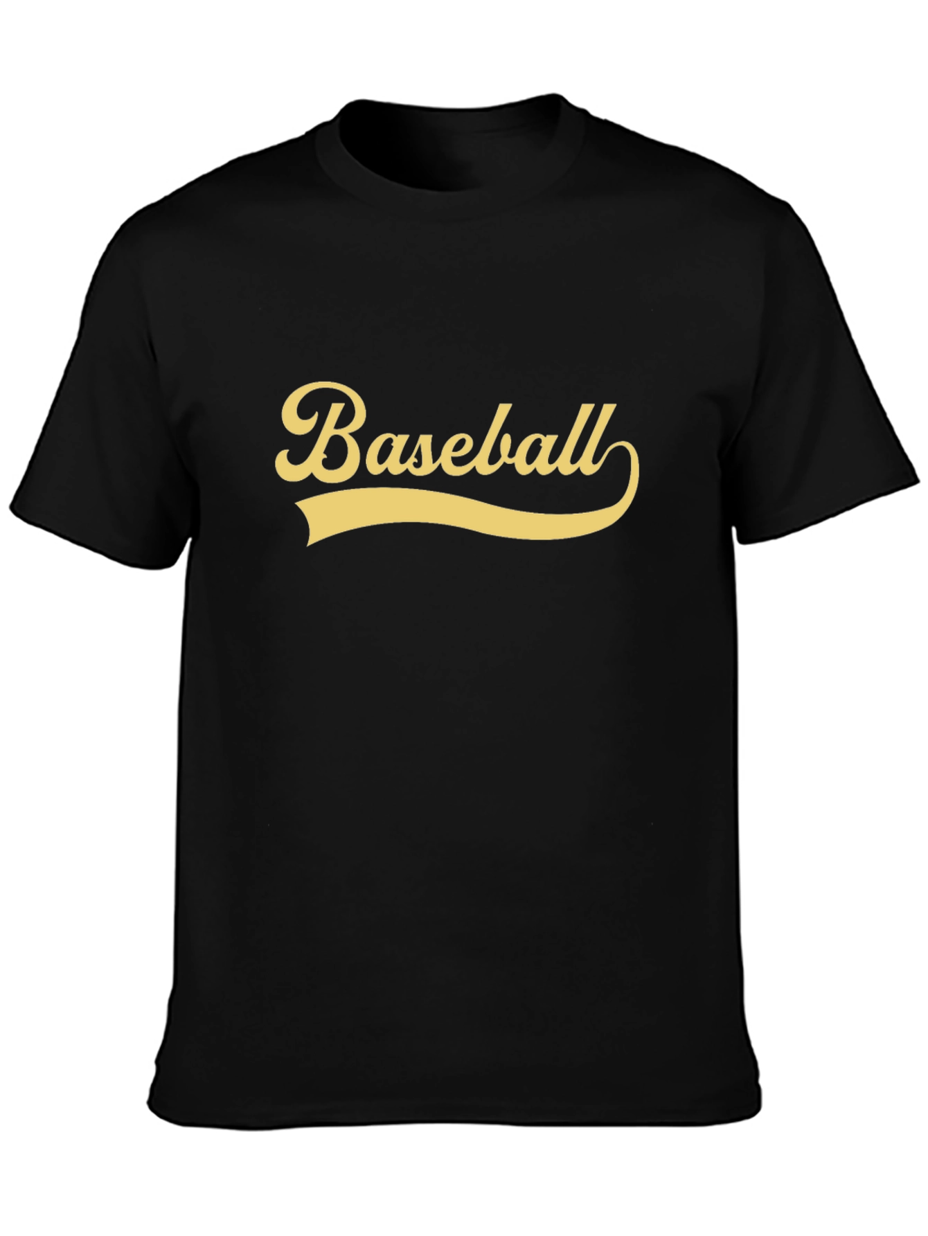 Baseball Graphic T-Shirt - Black