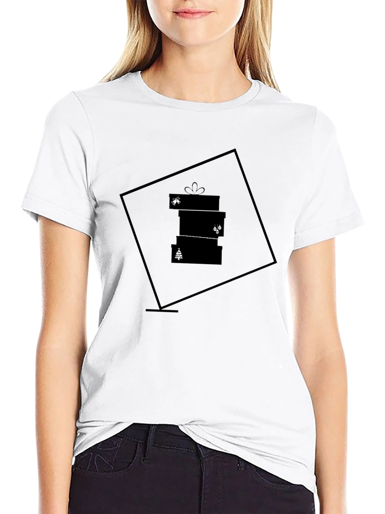 Festive Gift Stack Graphic Tee