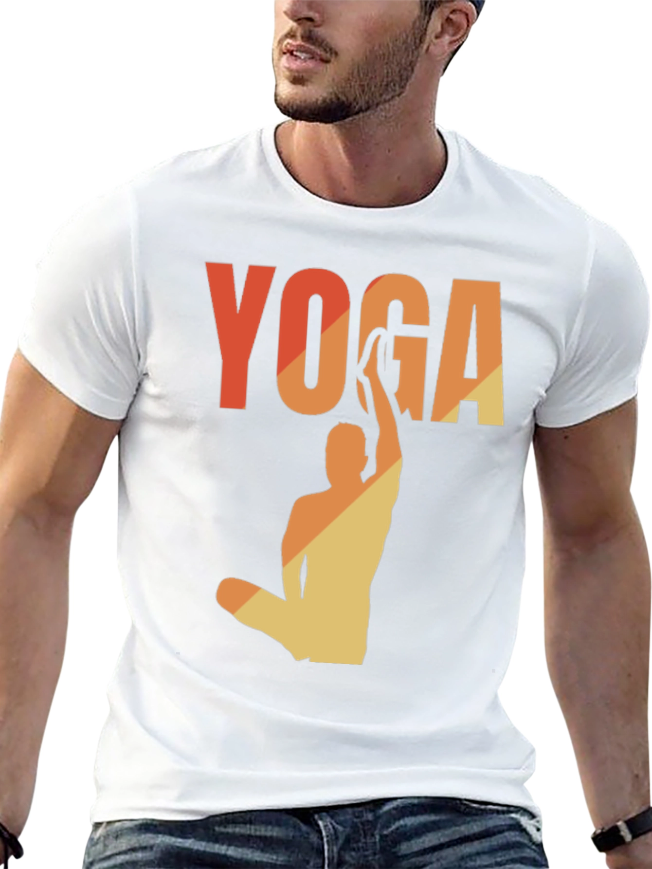 Yoga Pose Graphic Tee - Relaxed Fit