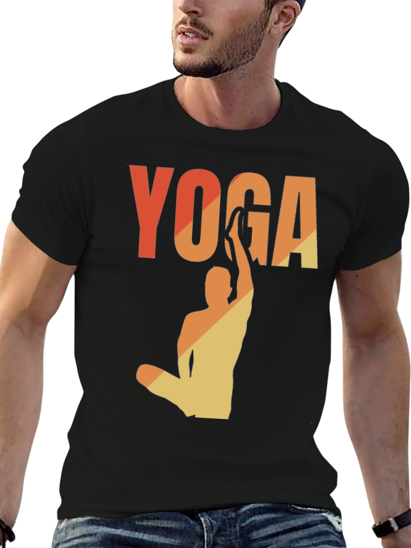 Yoga Pose Graphic Tee - Relaxed Fit