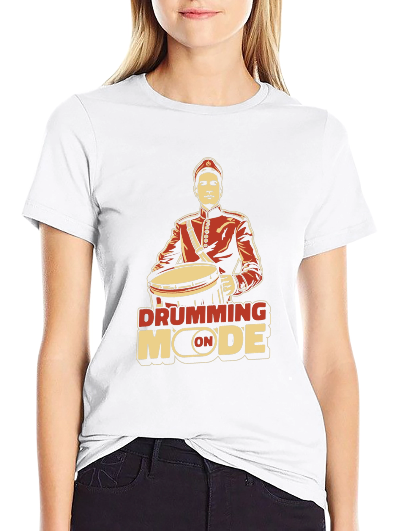 Drumming Mode On Graphic T-Shirt