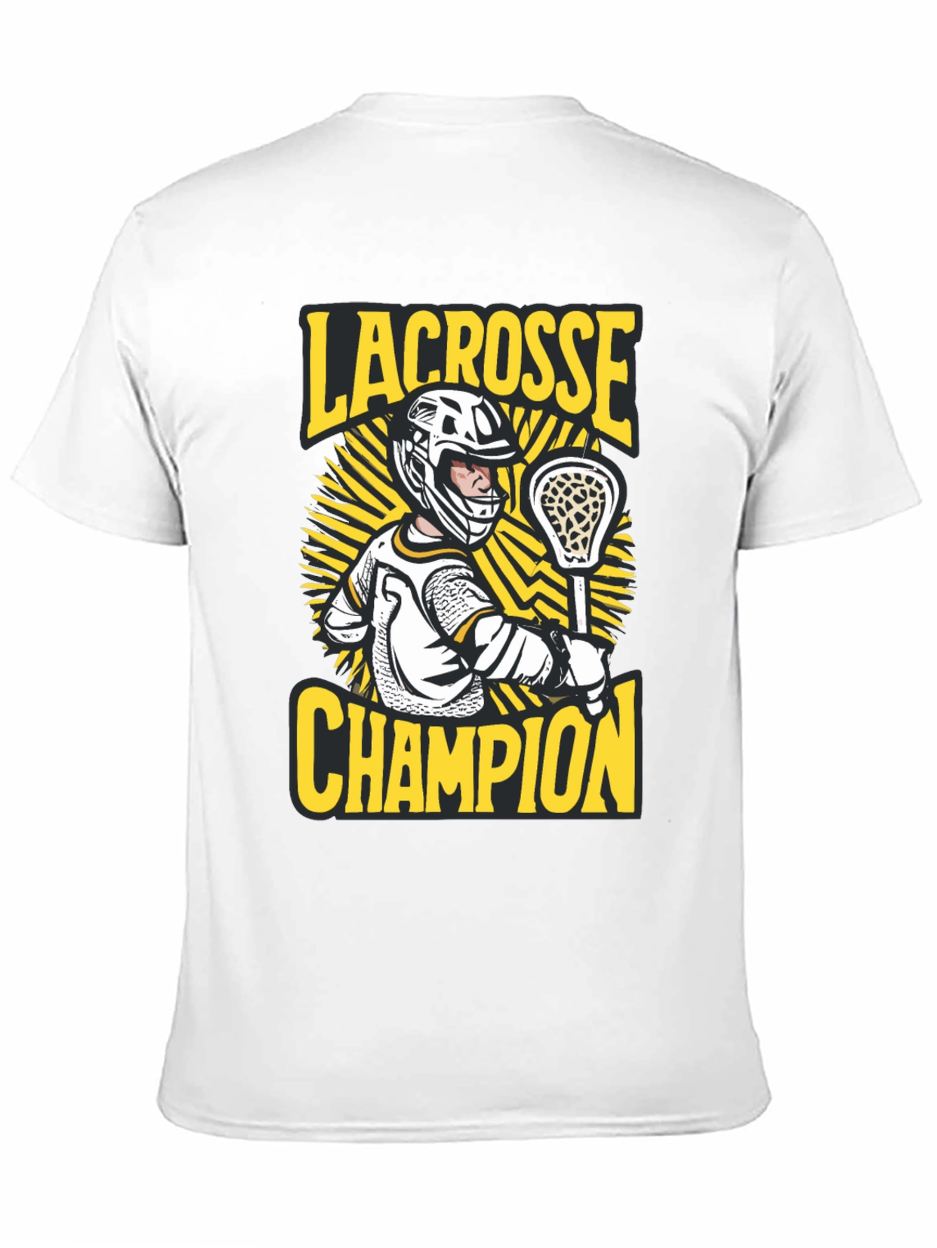 Lacrosse Champion Black Graphic Tee