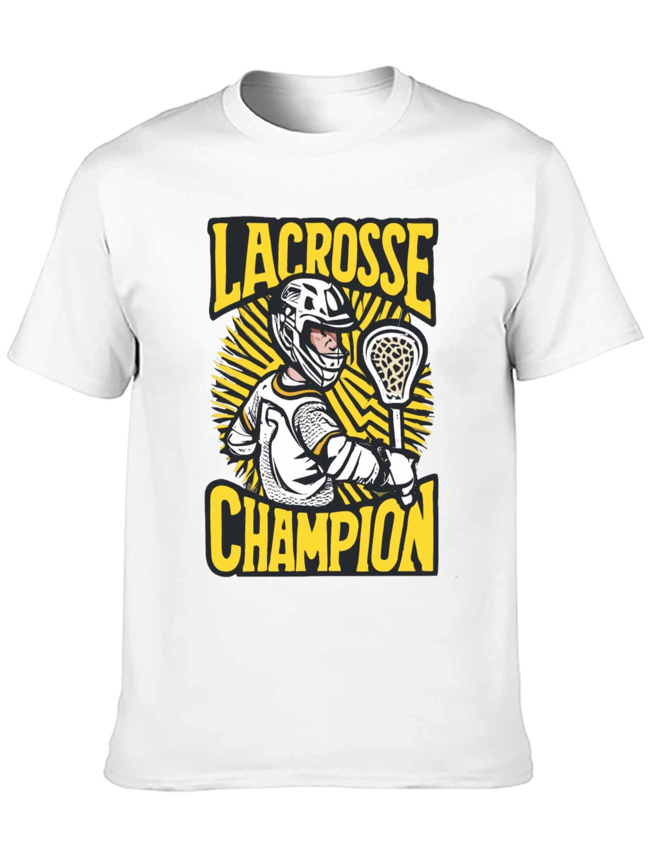 Lacrosse Champion Black Graphic Tee