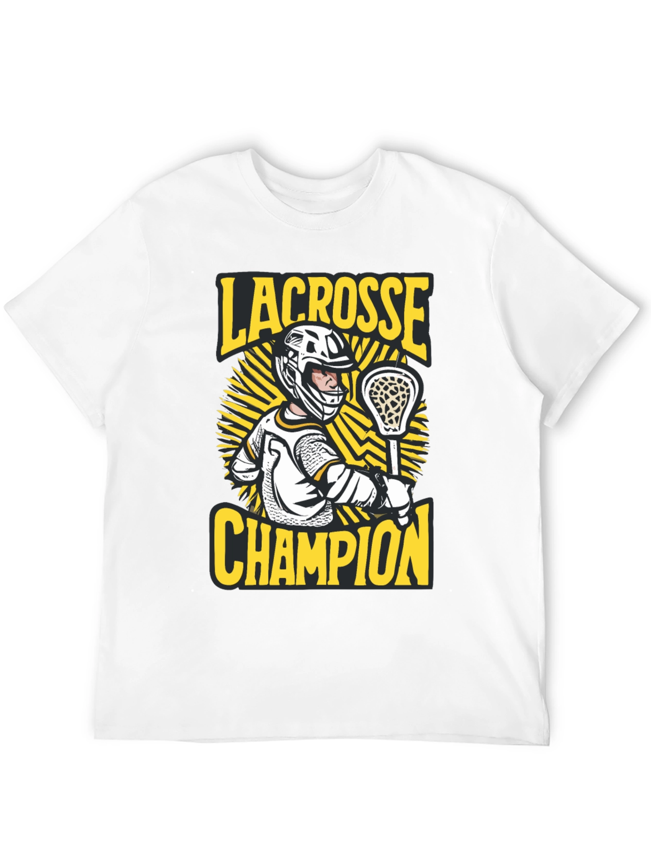 Lacrosse Champion Black Graphic Tee