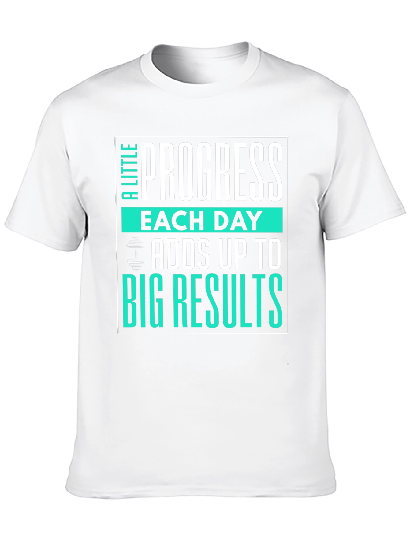 Progress Motivational Workout Graphic T-Shirt