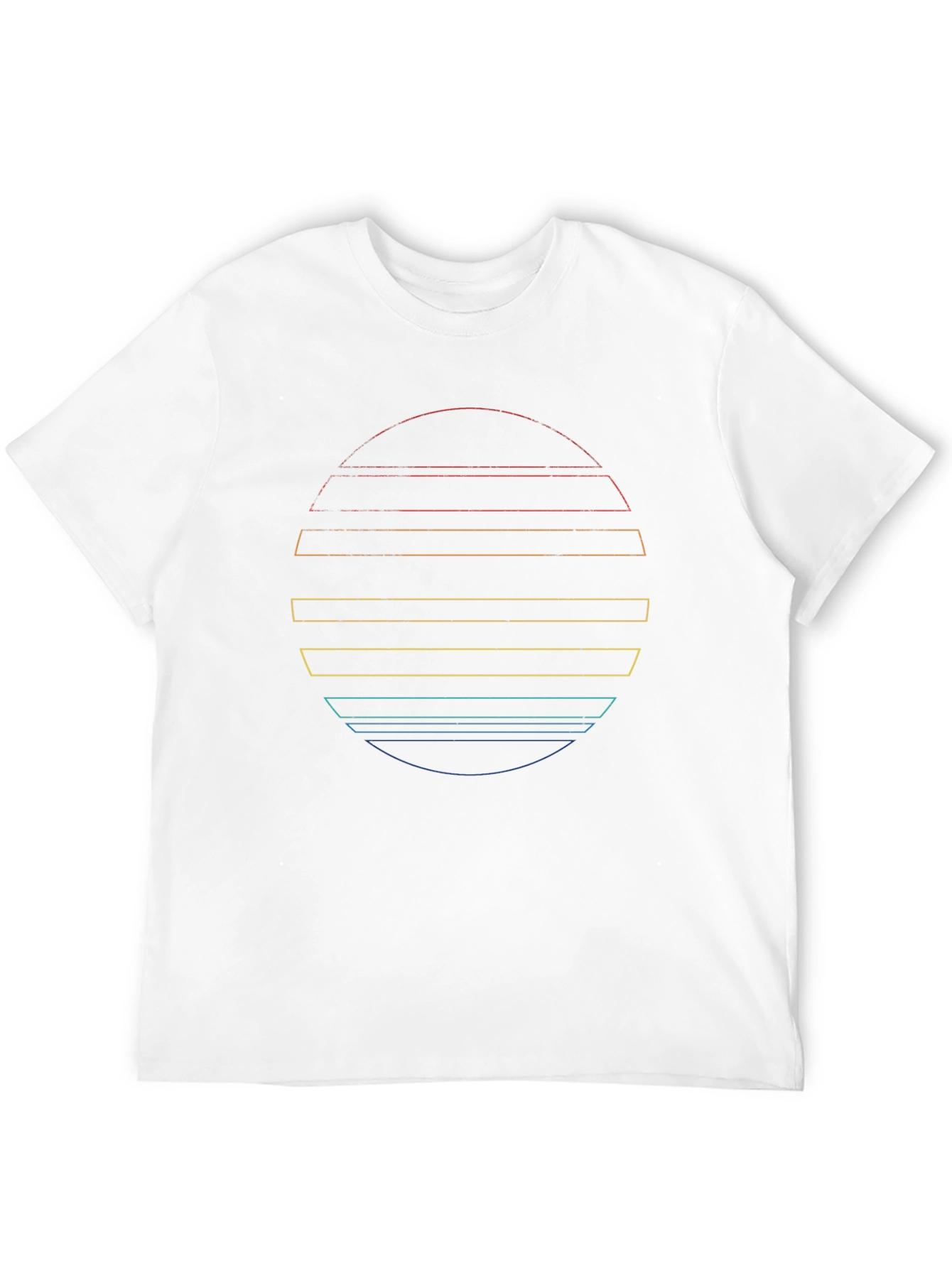 Retro Sunset Graphic Tee - Black