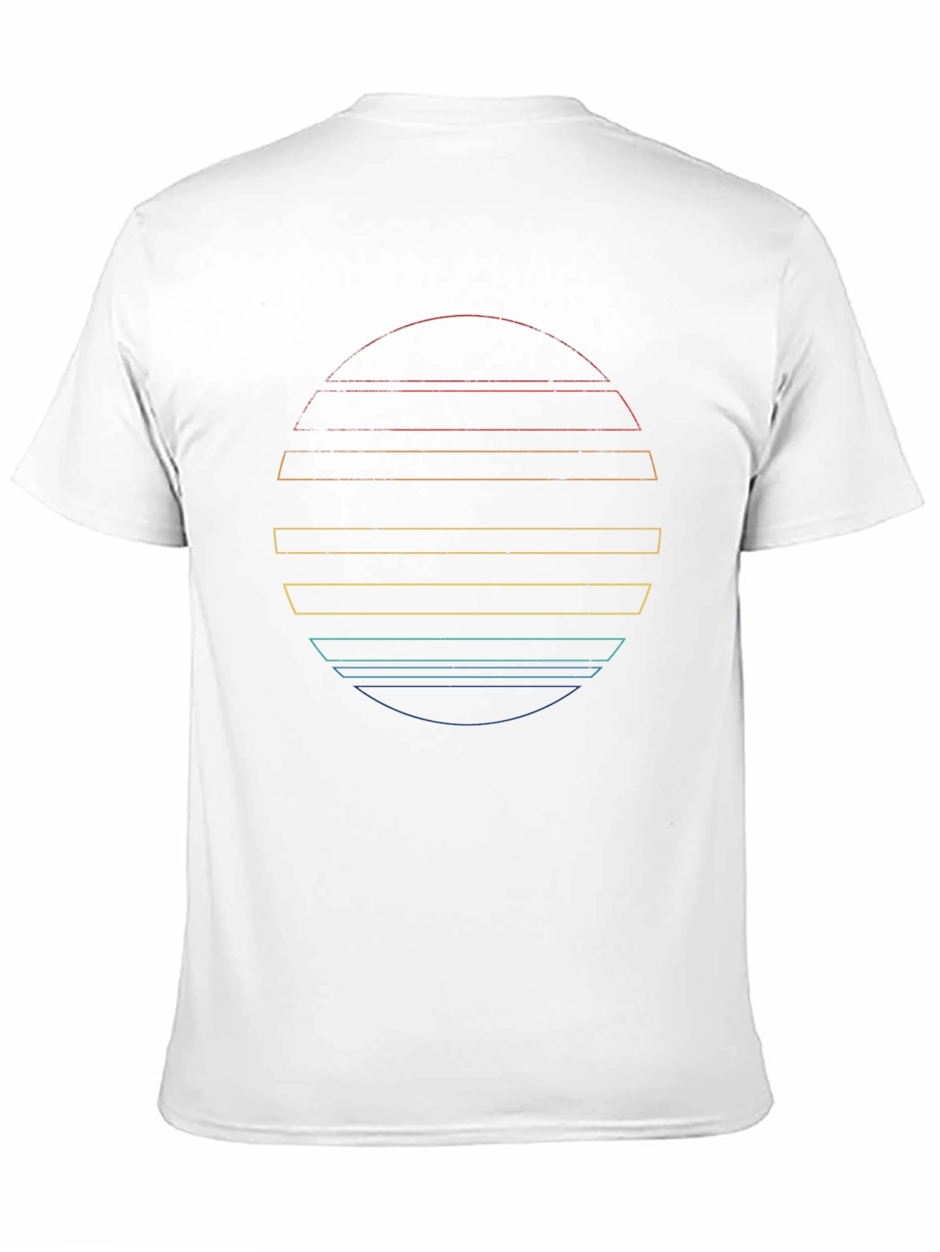 Retro Sunset Graphic Tee - Black