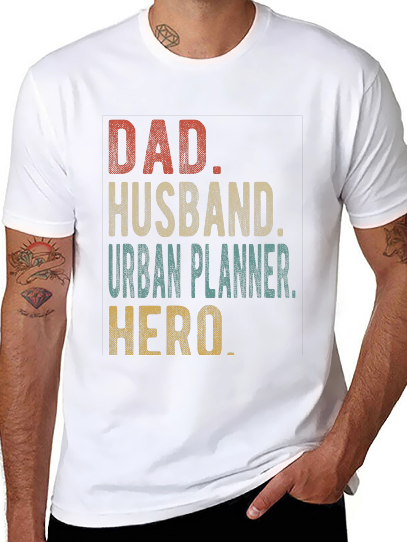 Dad Husband Urban Planner Hero T-Shirt