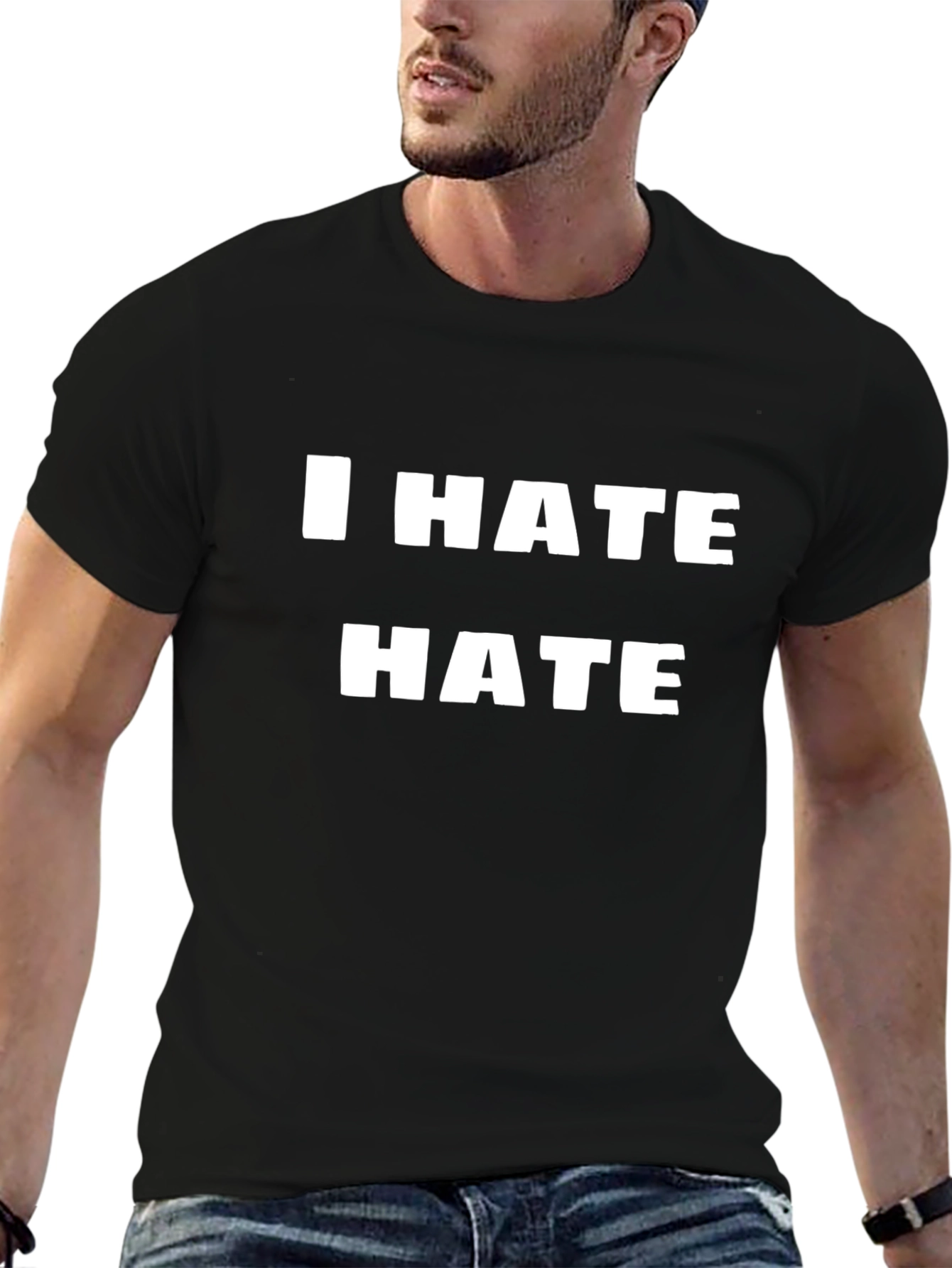 I Hate Hate Graphic Tee - Bold Statement T-Shirt
