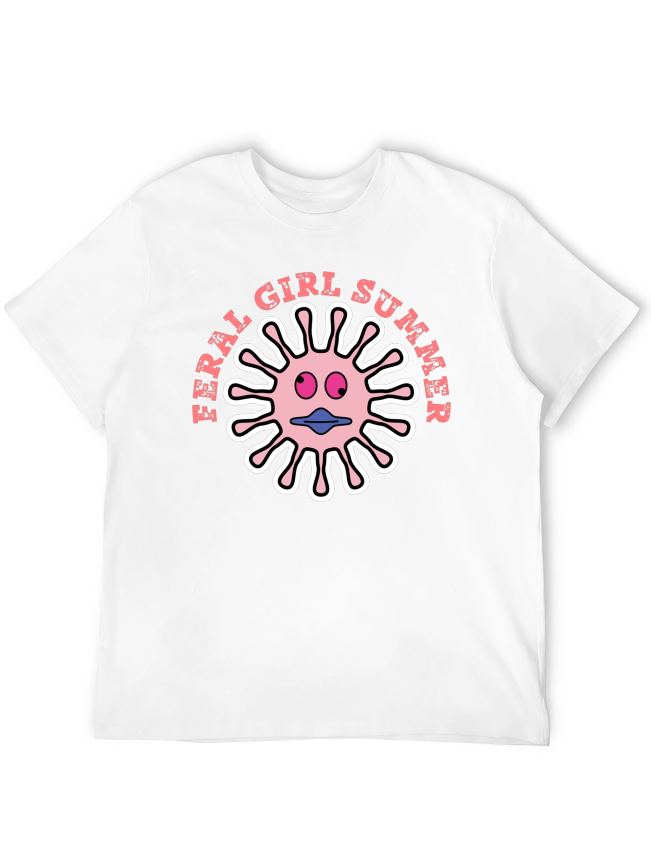 Feral Girl Summer Graphic Tee - Black T-Shirt