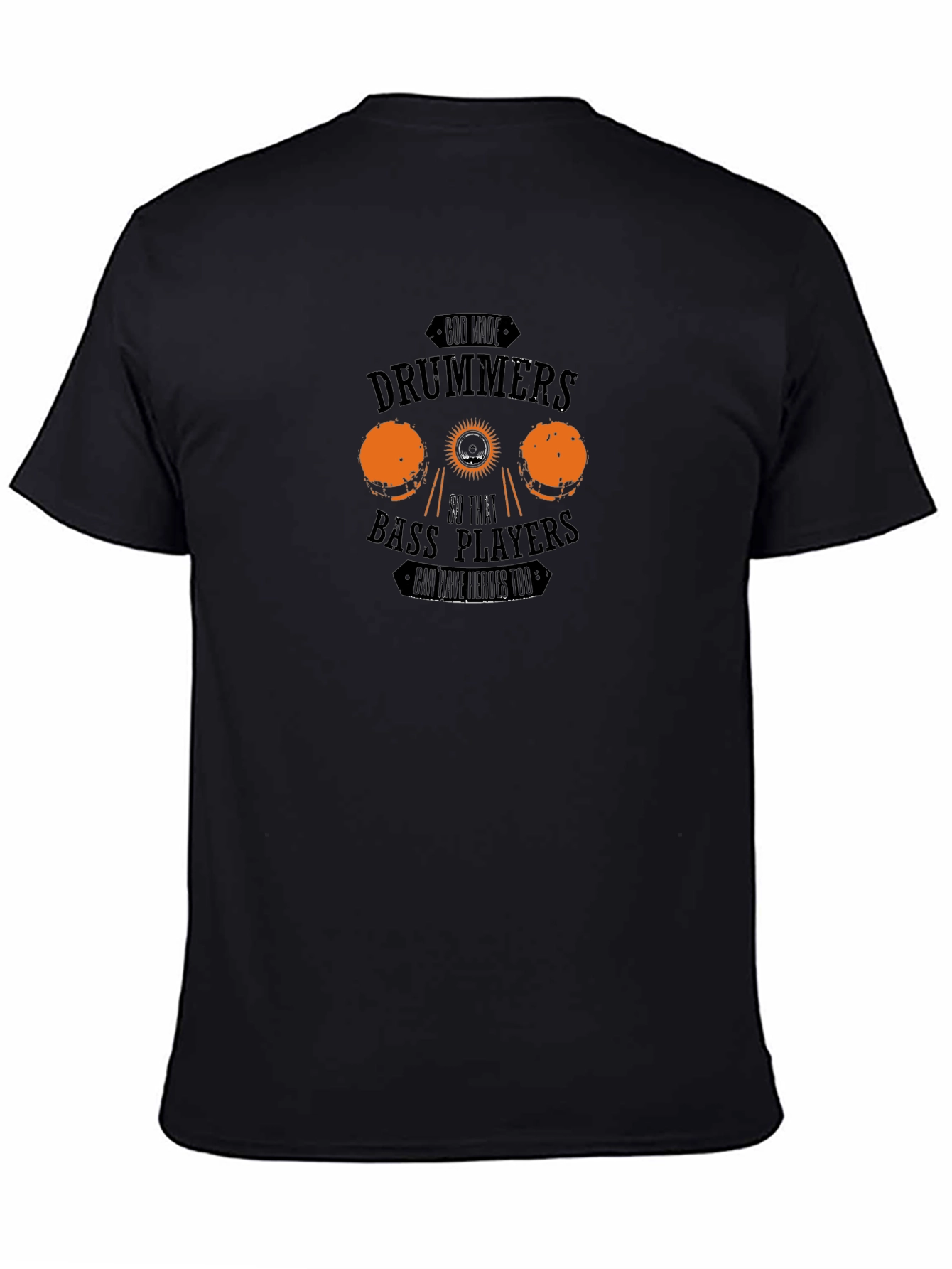 Drummers and Bass Players Black Graphic Tee