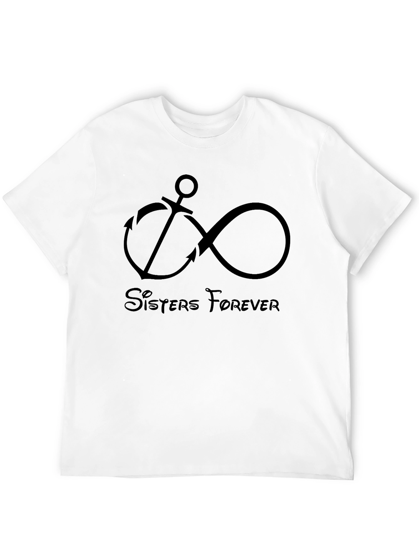 Sisters Forever Anchor & Infinity Symbol T-Shirt