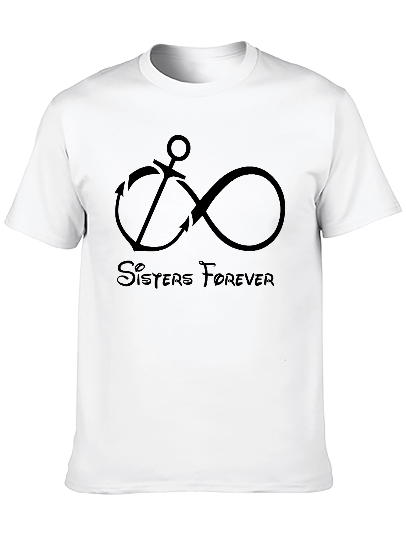 Sisters Forever Anchor & Infinity Symbol T-Shirt