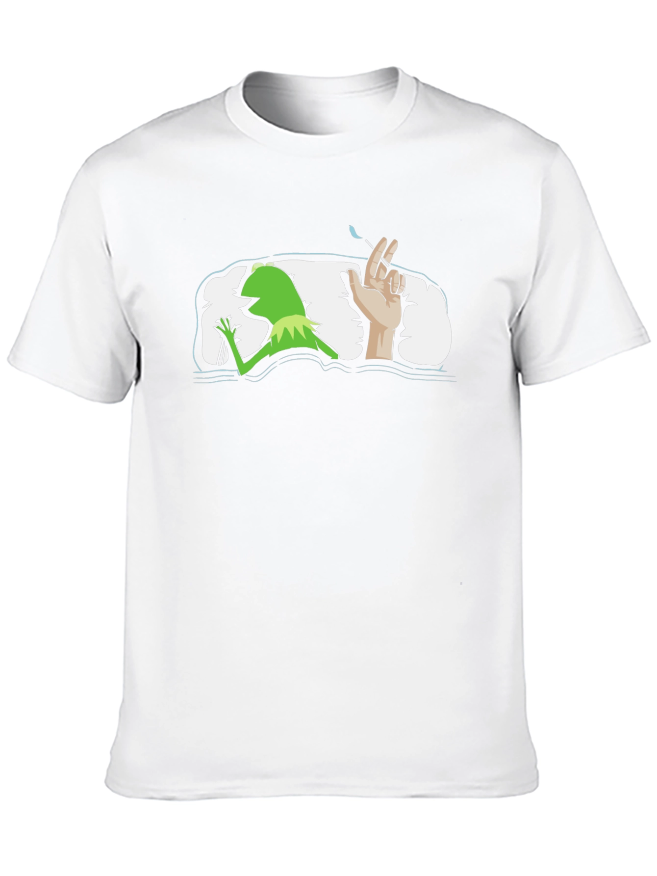 Kermit Smoking Funny Graphic T-Shirt