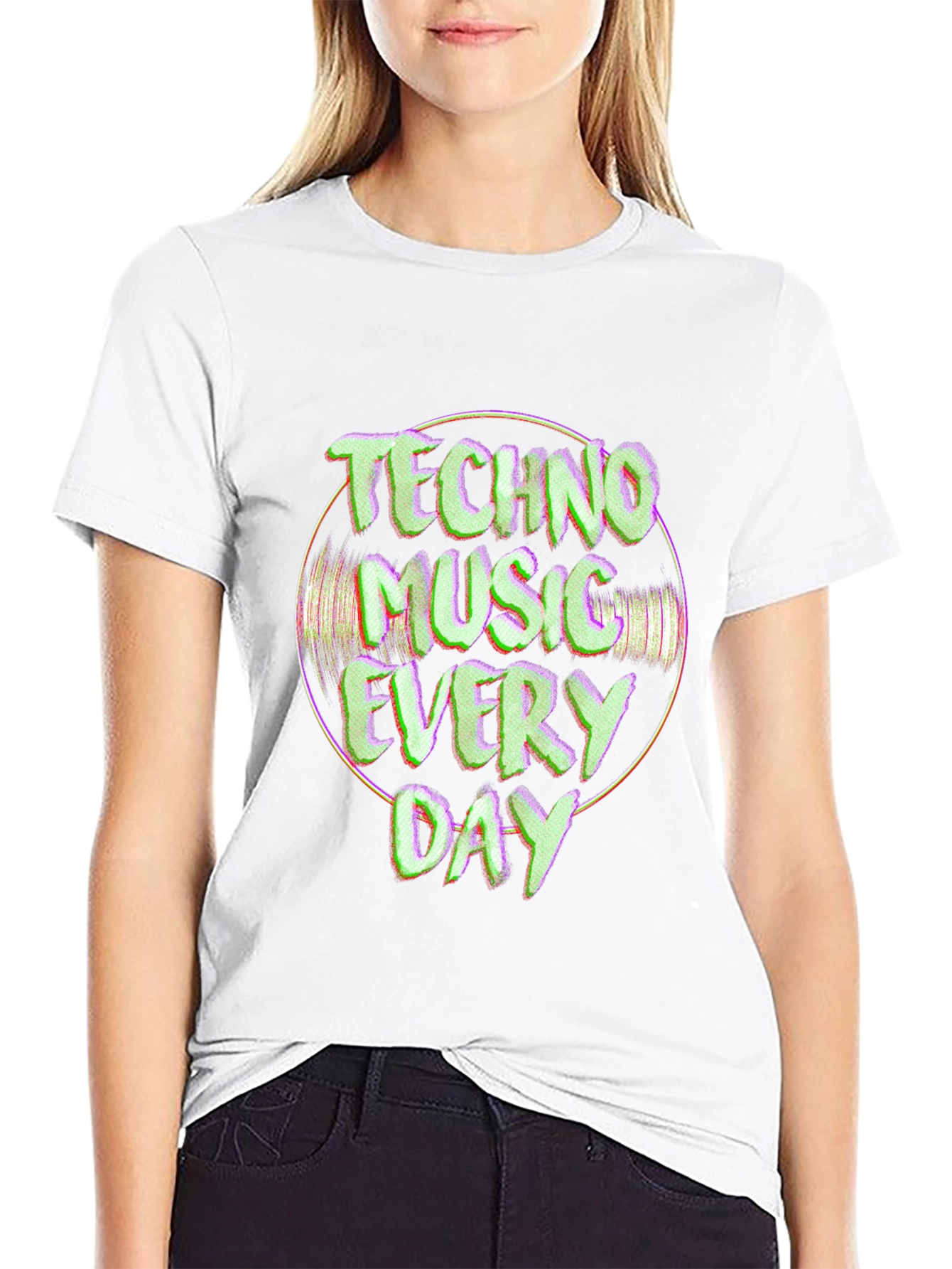 Techno Music Everyday Graphic Tee