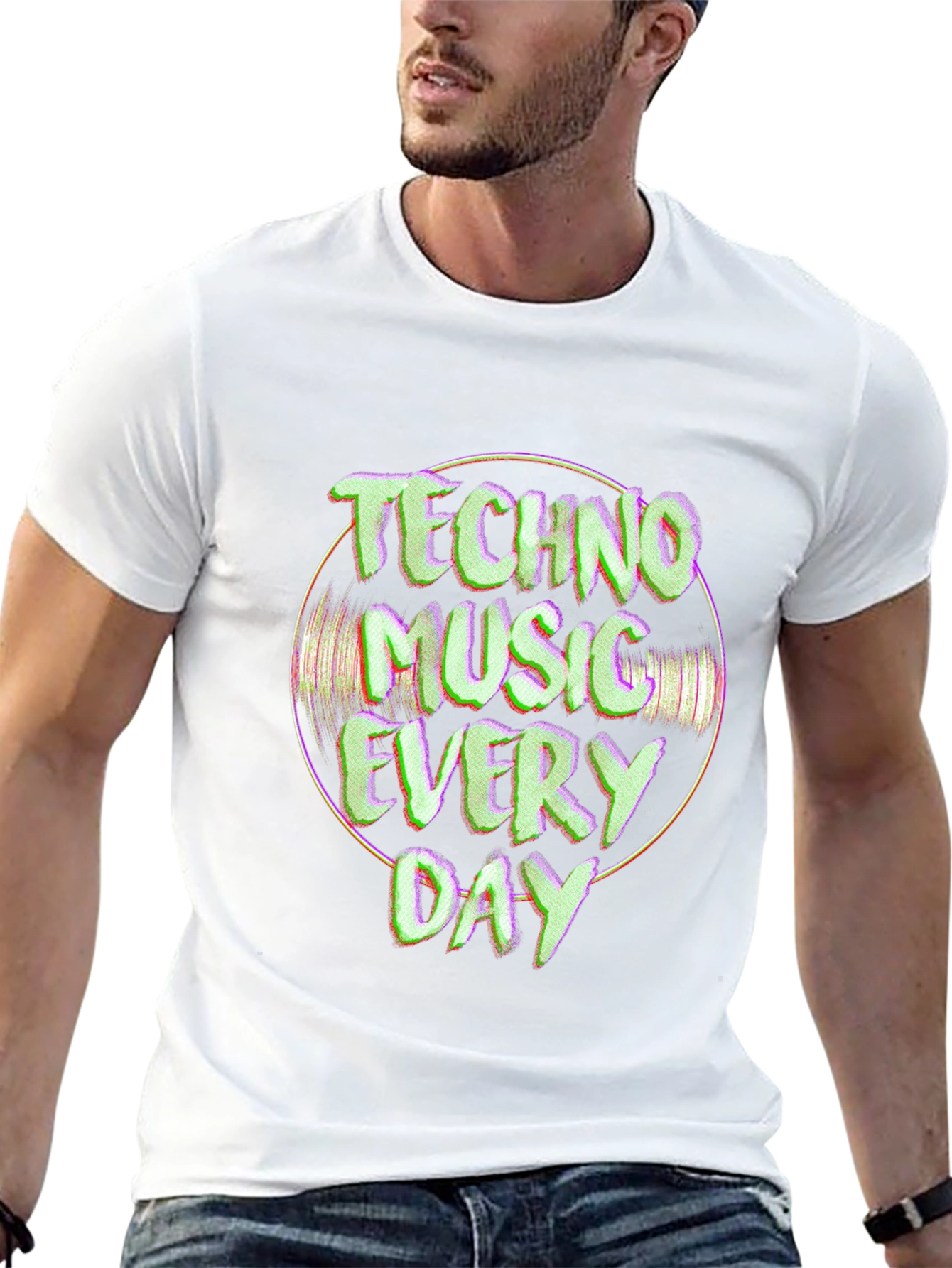 Techno Music Everyday Graphic Tee