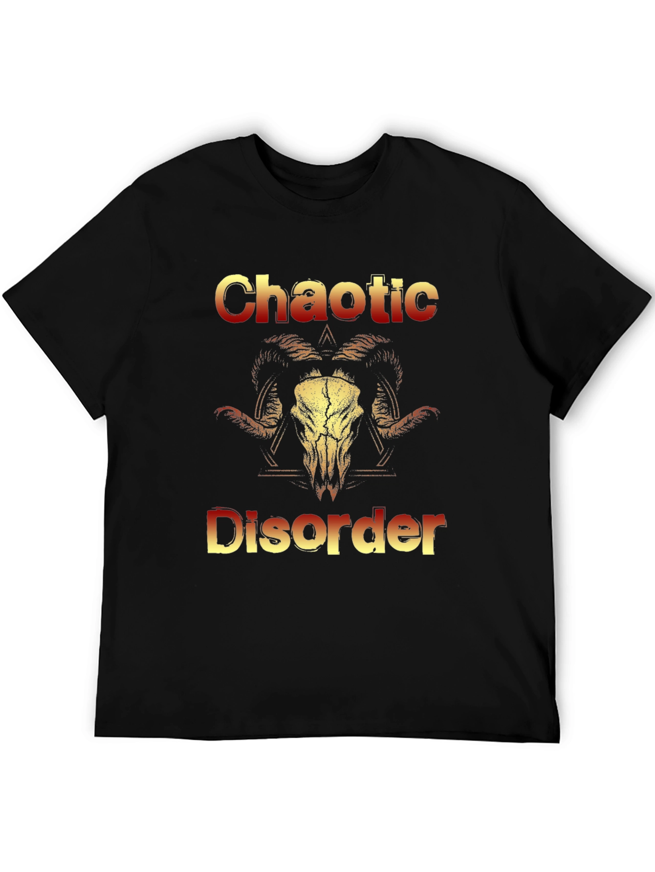 Chaotic Disorder Ram Skull Graphic Tee
