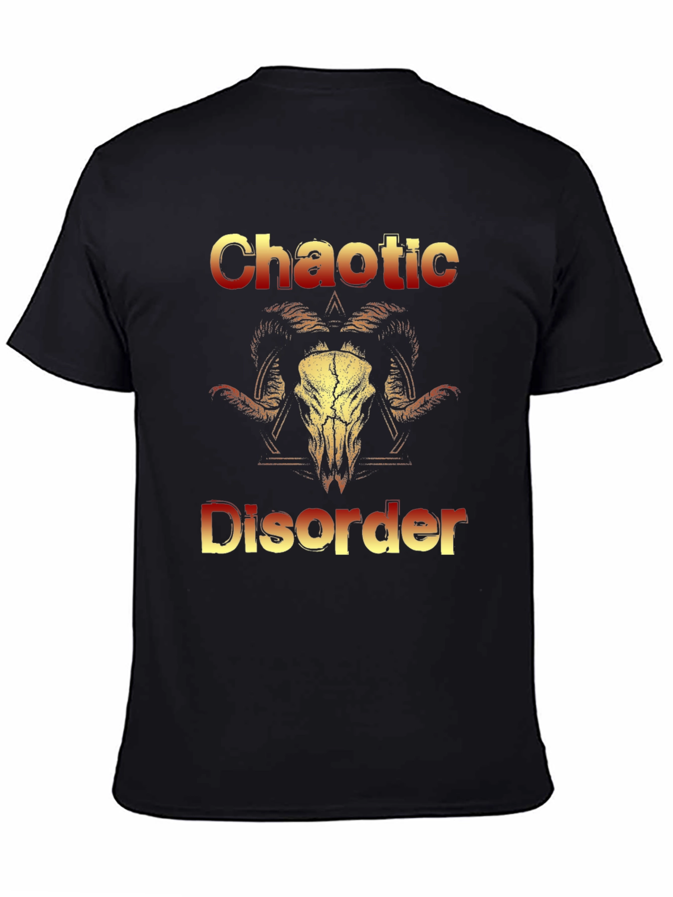 Chaotic Disorder Ram Skull Graphic Tee