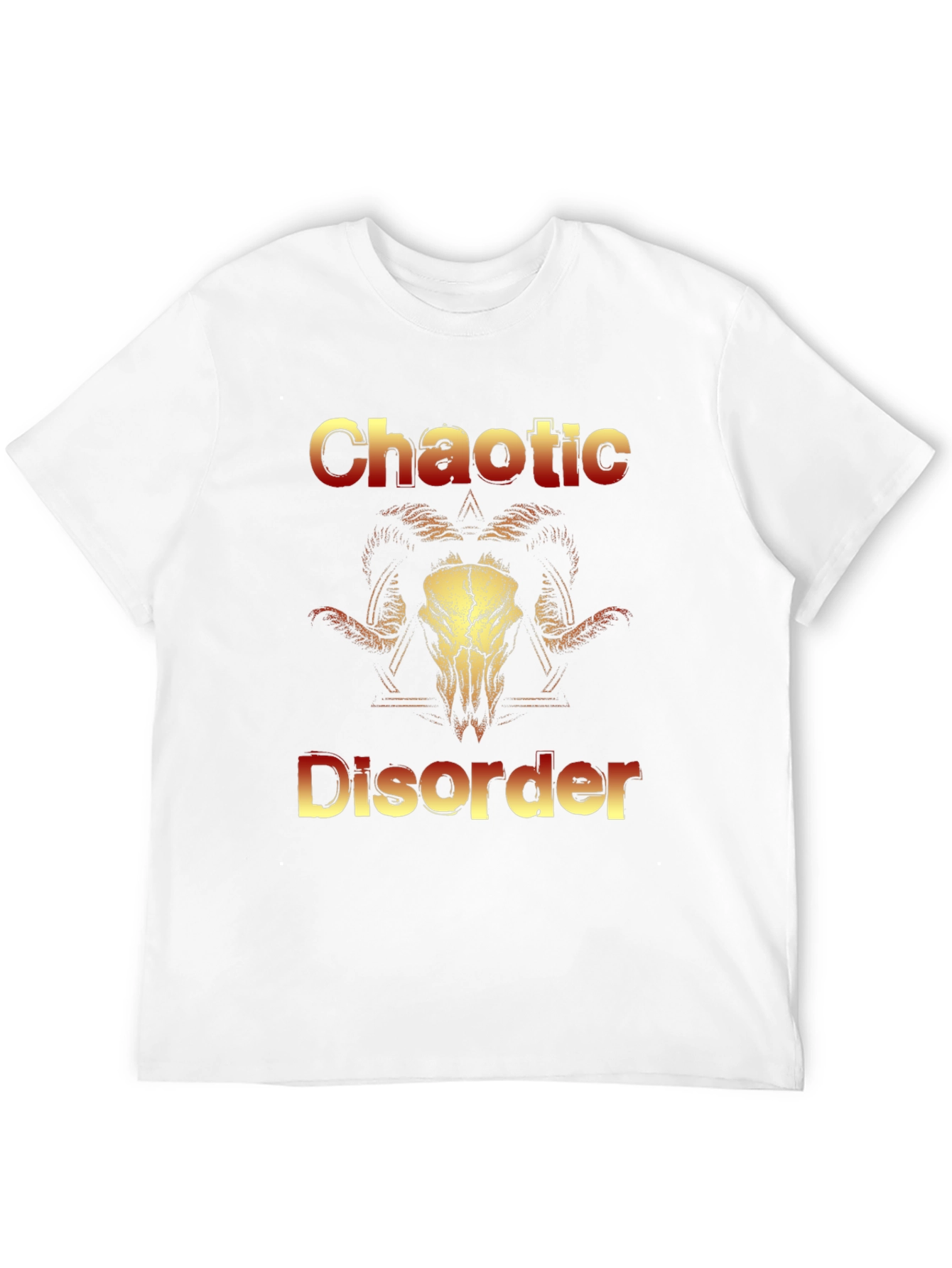 Chaotic Disorder Ram Skull Graphic Tee